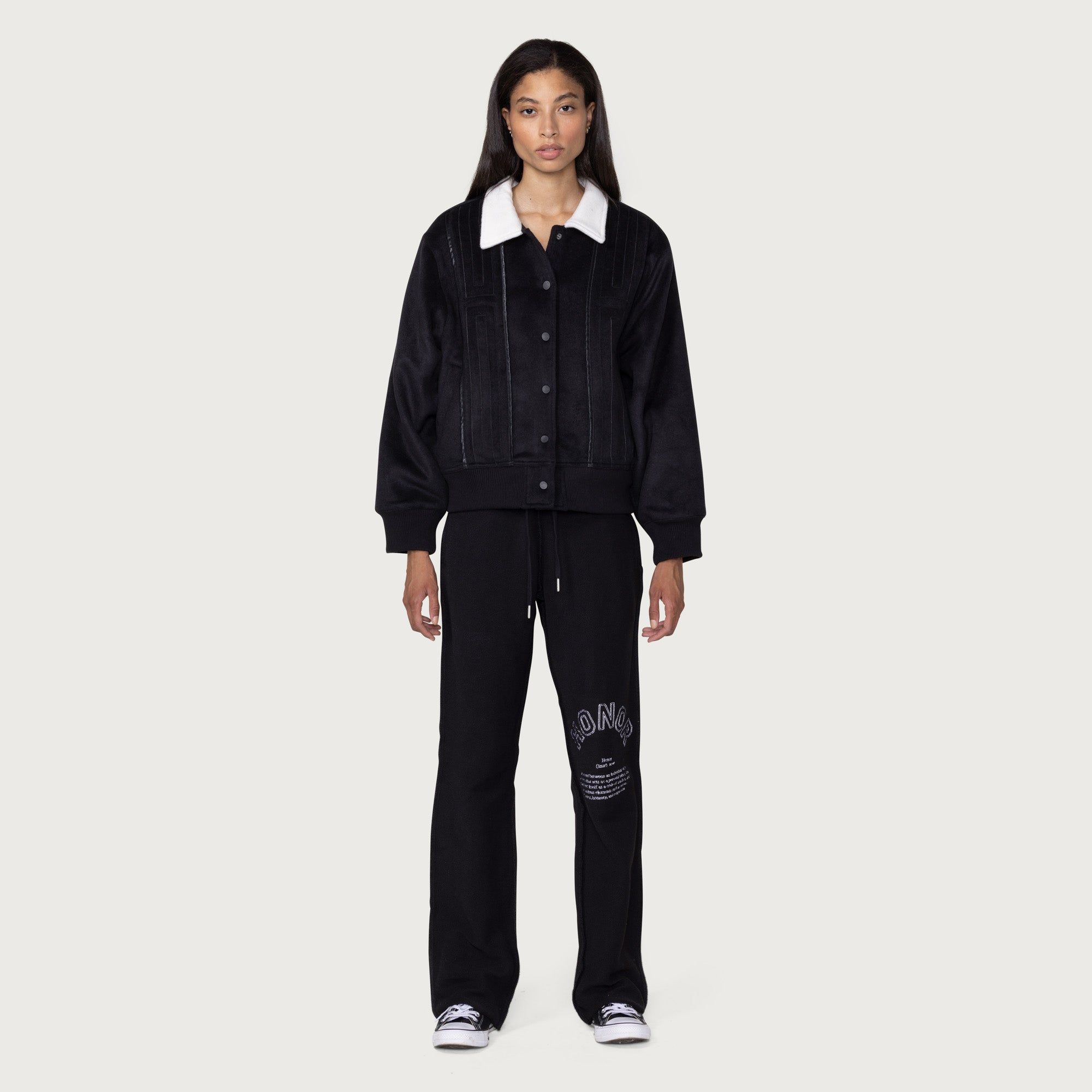 Womens Prep School Bomber - Black sold by Honor the Gift product image thumbnail 3