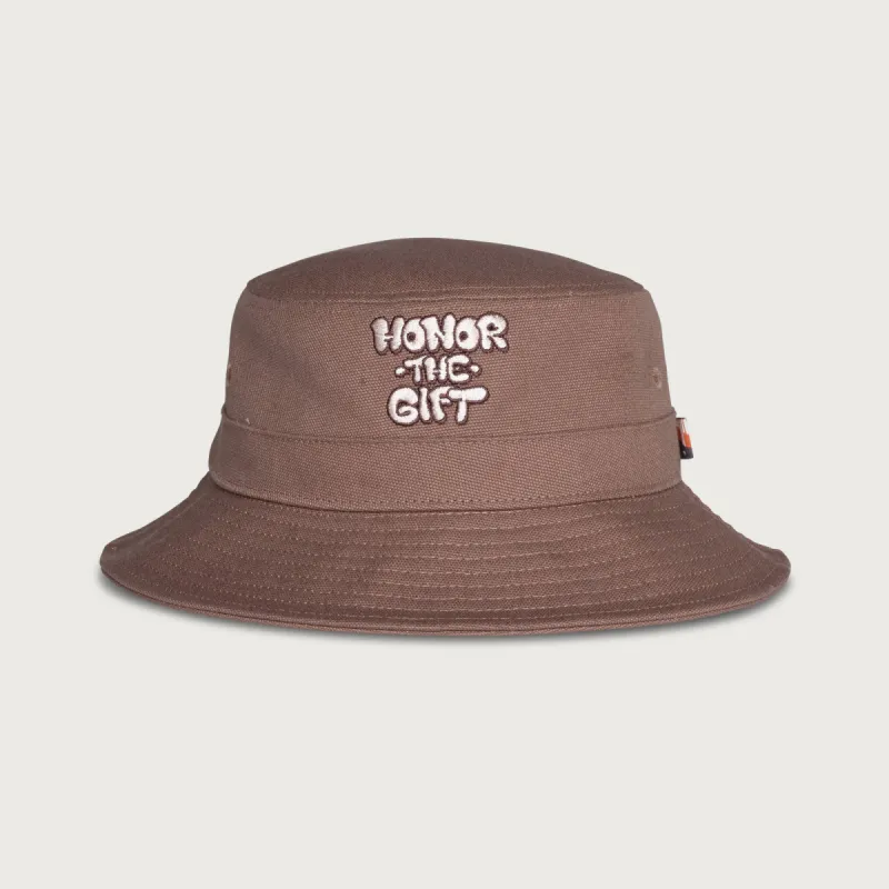 Script Bucket Hat - Brown sold by Honor the Gift