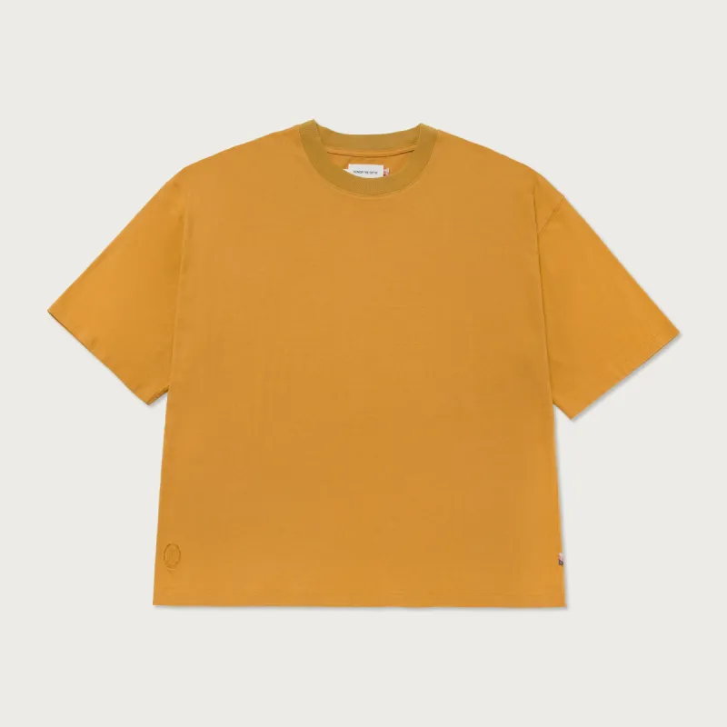 Crest Box T-Shirt - Mustard sold by Honor the Gift