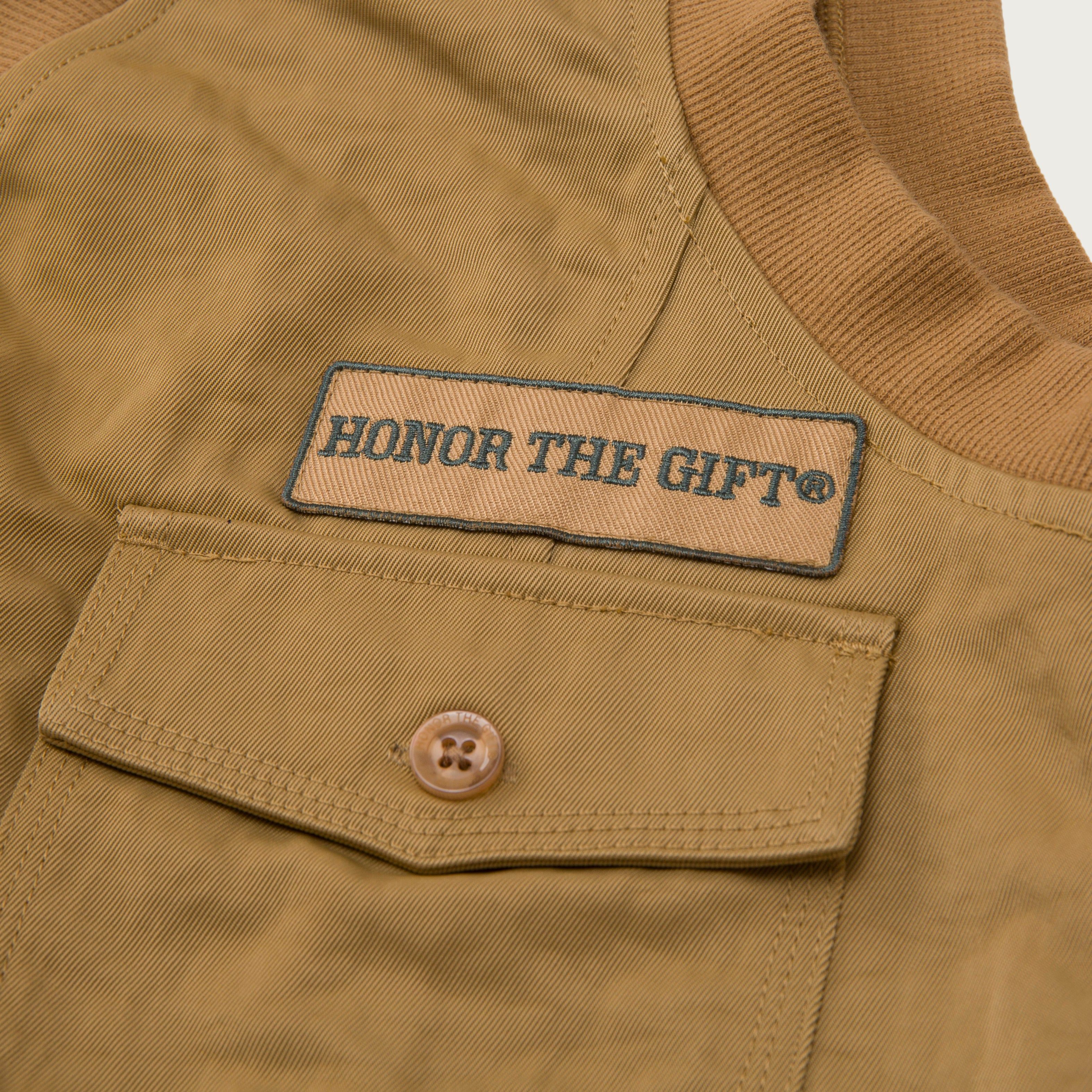 Womens Shop Vest - Khaki sold by Honor the Gift product image thumbnail 4