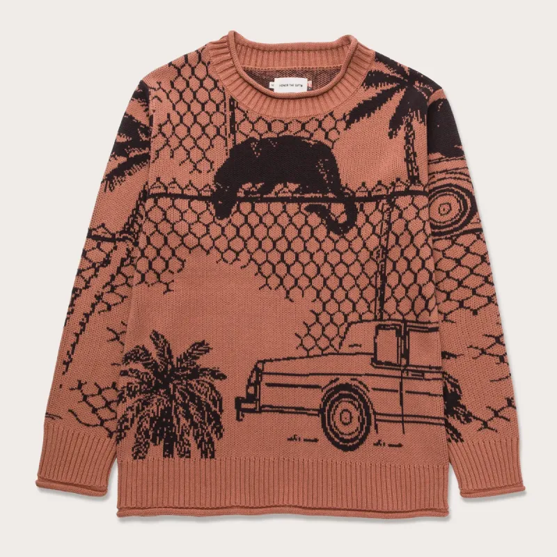 Jungle Knit Sweater - Peach sold by Honor the Gift
