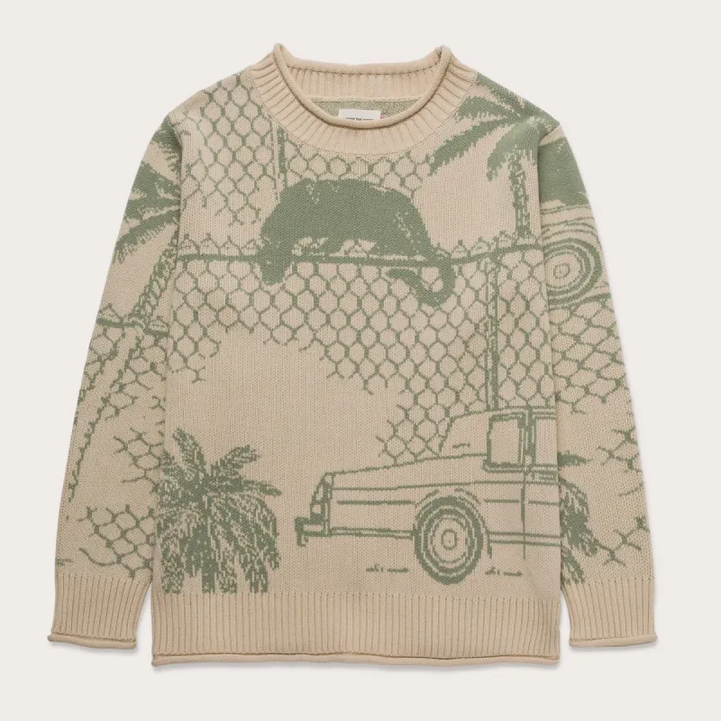 Jungle Knit Sweater - Cream sold by Honor the Gift