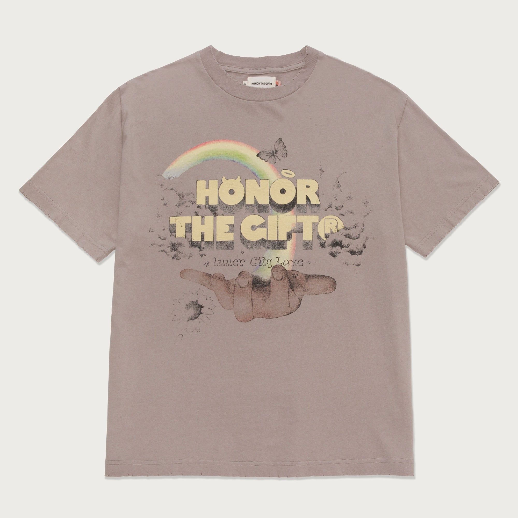 Palms T-Shirt - Stone sold by Honor the Gift