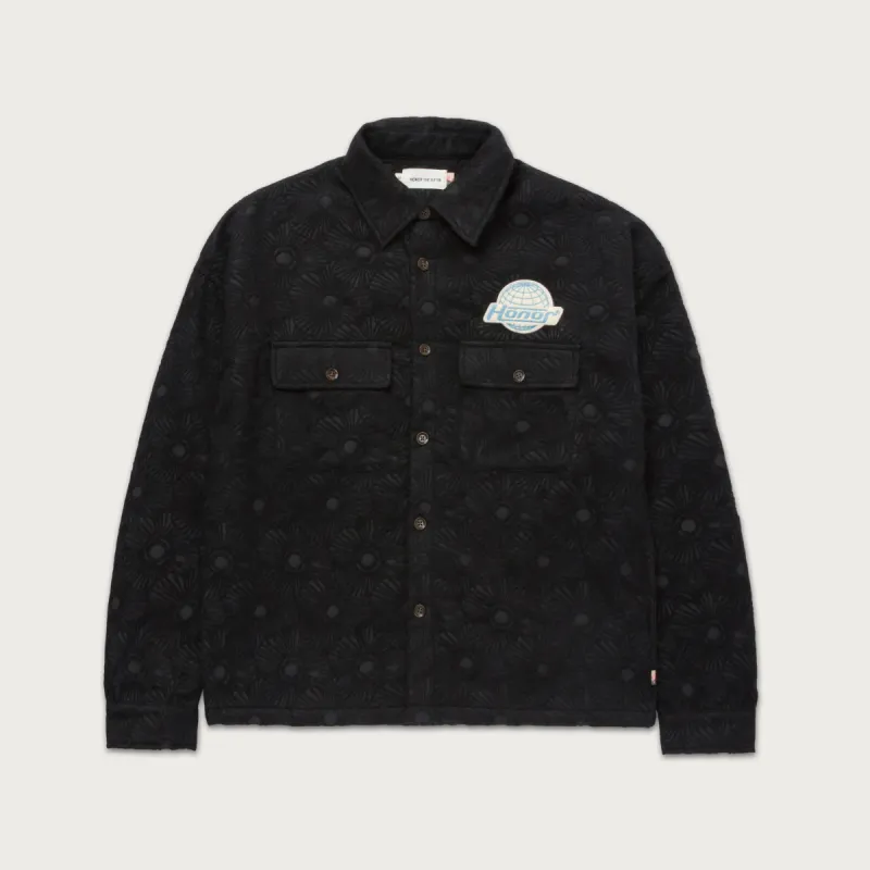Floral Cover Shirt - Black made by Honor the Gift