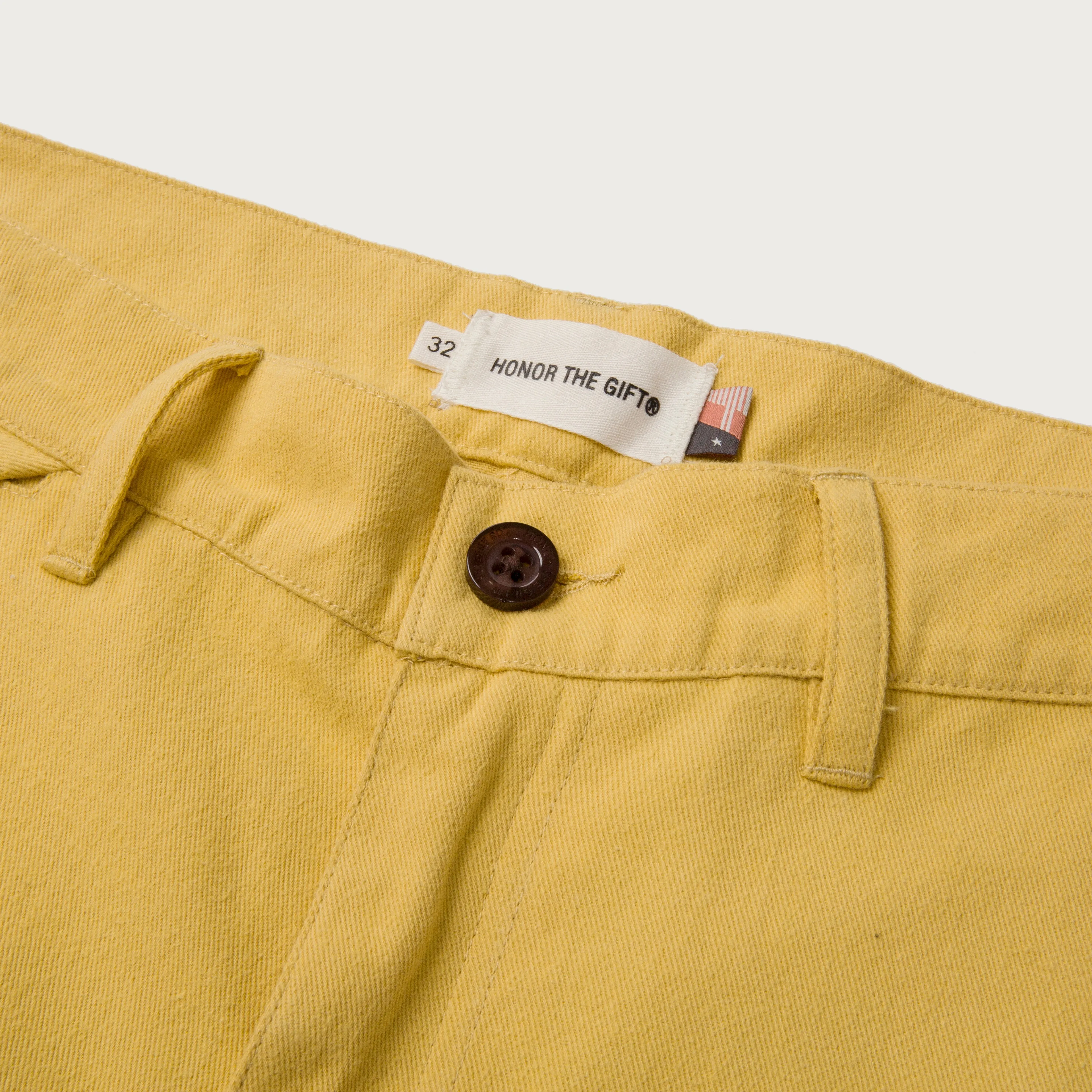 Peace Print Trouser Pant - Yellow sold by Honor the Gift product image thumbnail 3