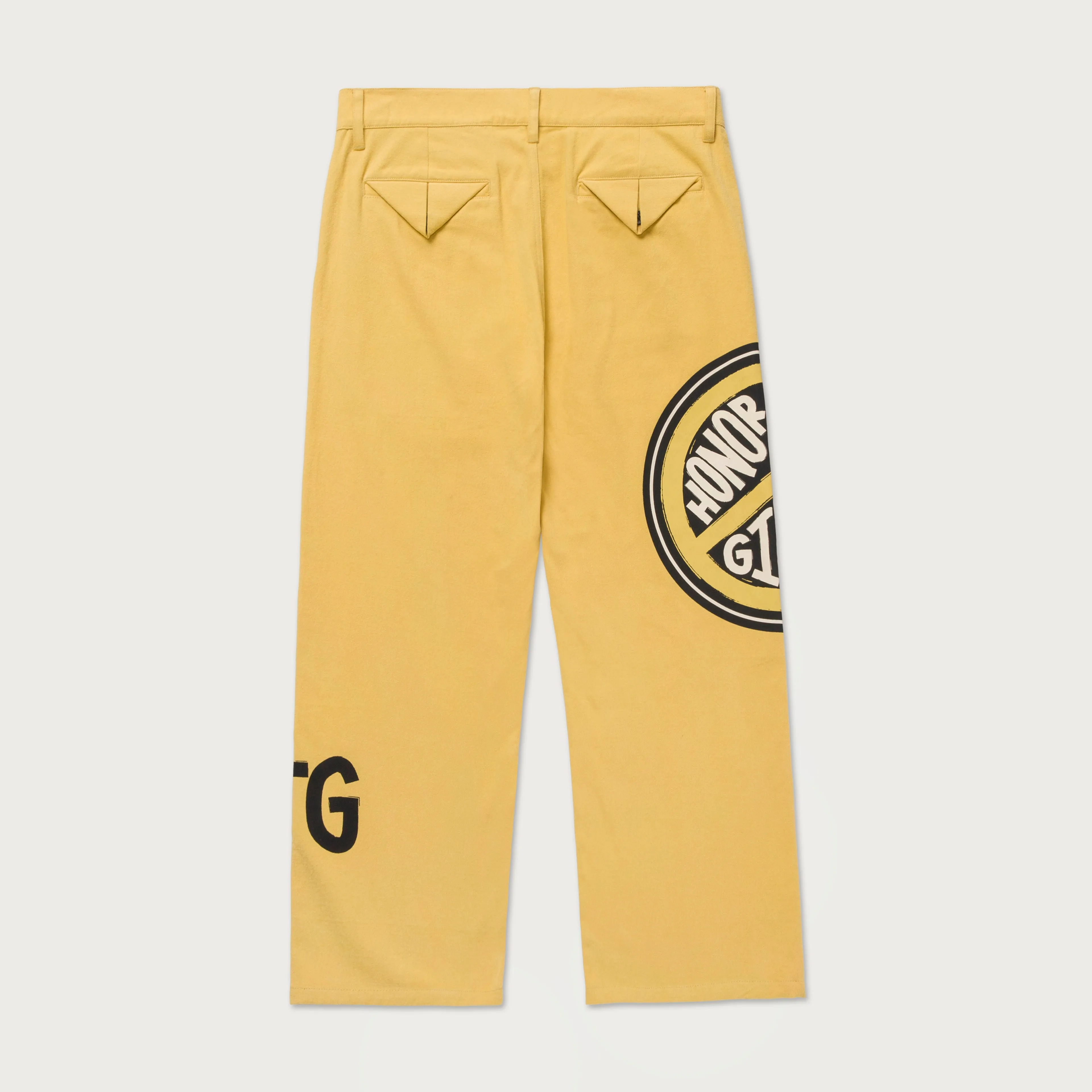 Peace Print Trouser Pant - Yellow sold by Honor the Gift product image thumbnail 2