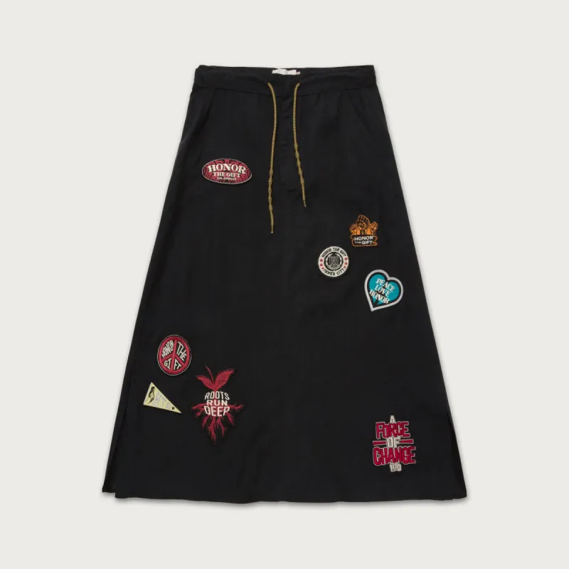 Womens Patchwork Skirt - Black sold by Honor the Gift