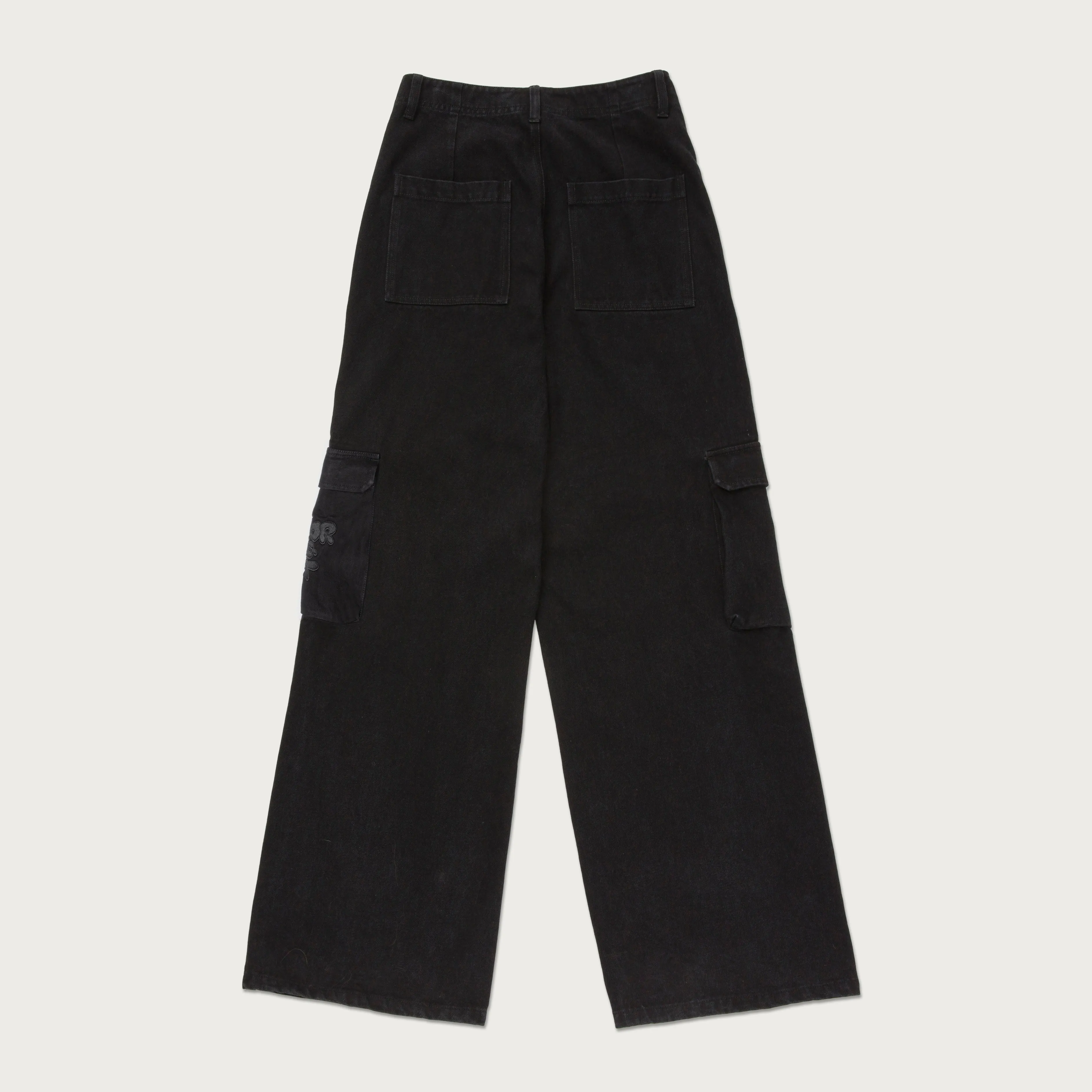 Womens Denim Cargo - Black sold by Honor the Gift product image thumbnail 2