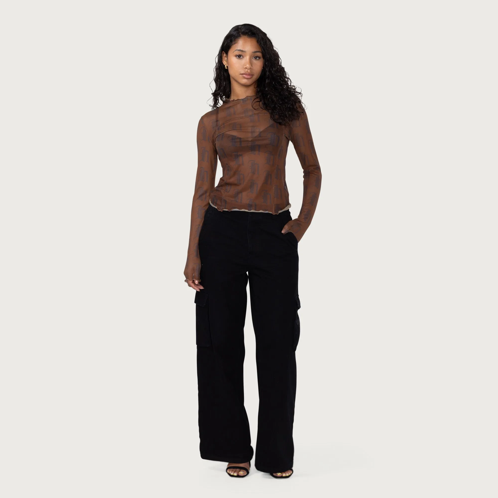 Womens Denim Cargo - Black sold by Honor the Gift product image thumbnail 3