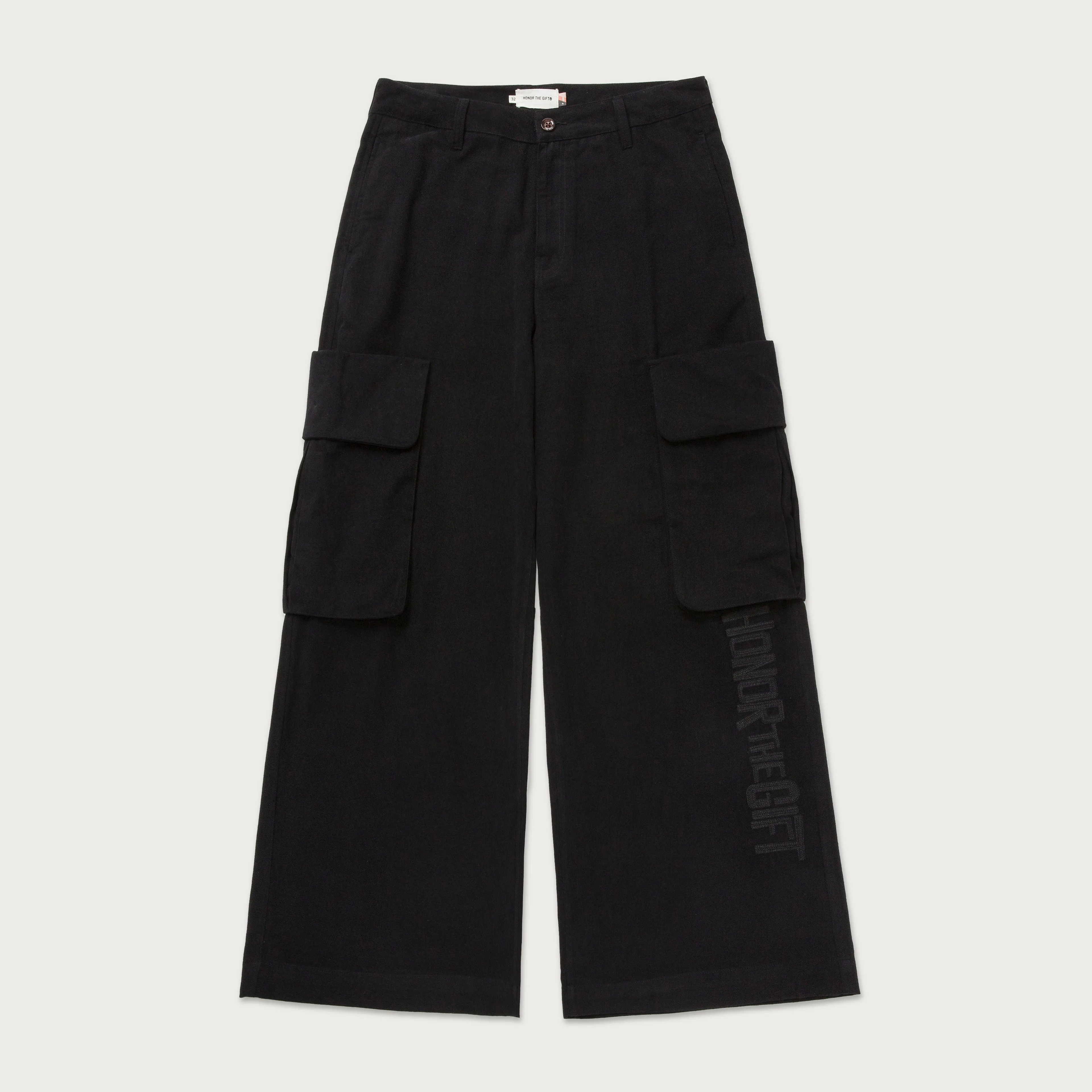 Wide Leg Cargo Pant - Black sold by Honor the Gift