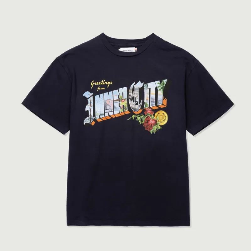 Greetings 2.0 T-Shirt - Black sold by Honor the Gift