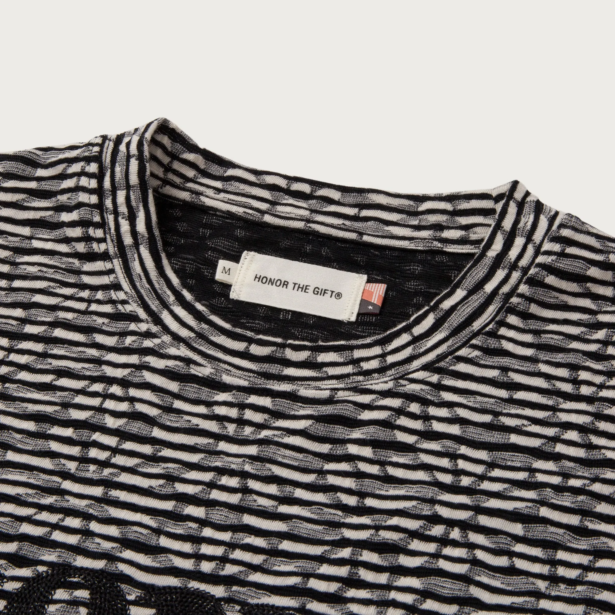 Stripe Box T-Shirt - Black sold by Honor the Gift product image thumbnail 4