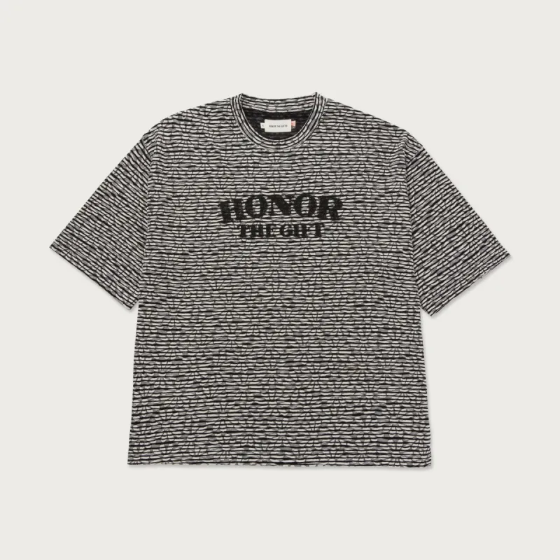 Stripe Box T-Shirt - Black sold by Honor the Gift