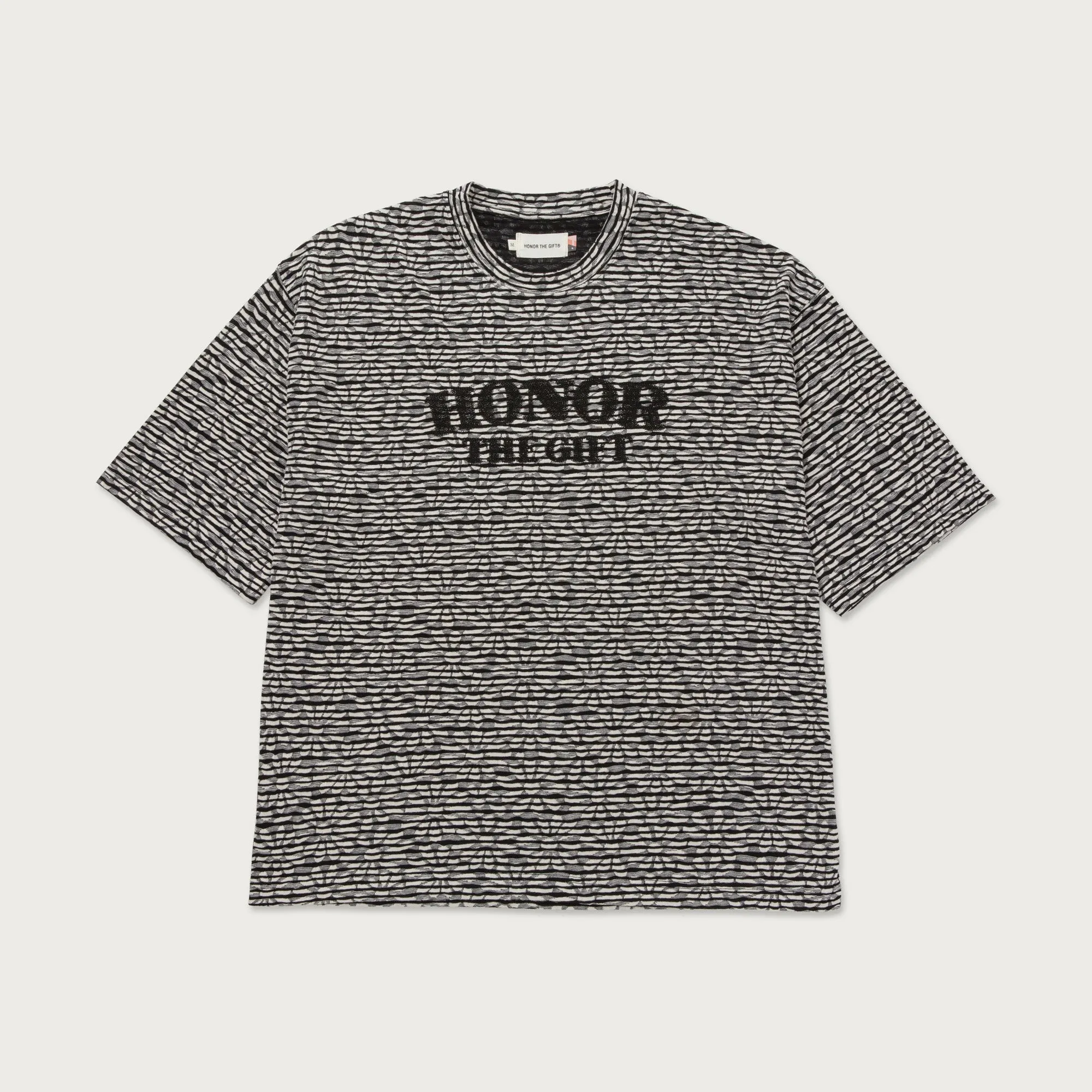 Stripe Box T-Shirt - Black sold by Honor the Gift