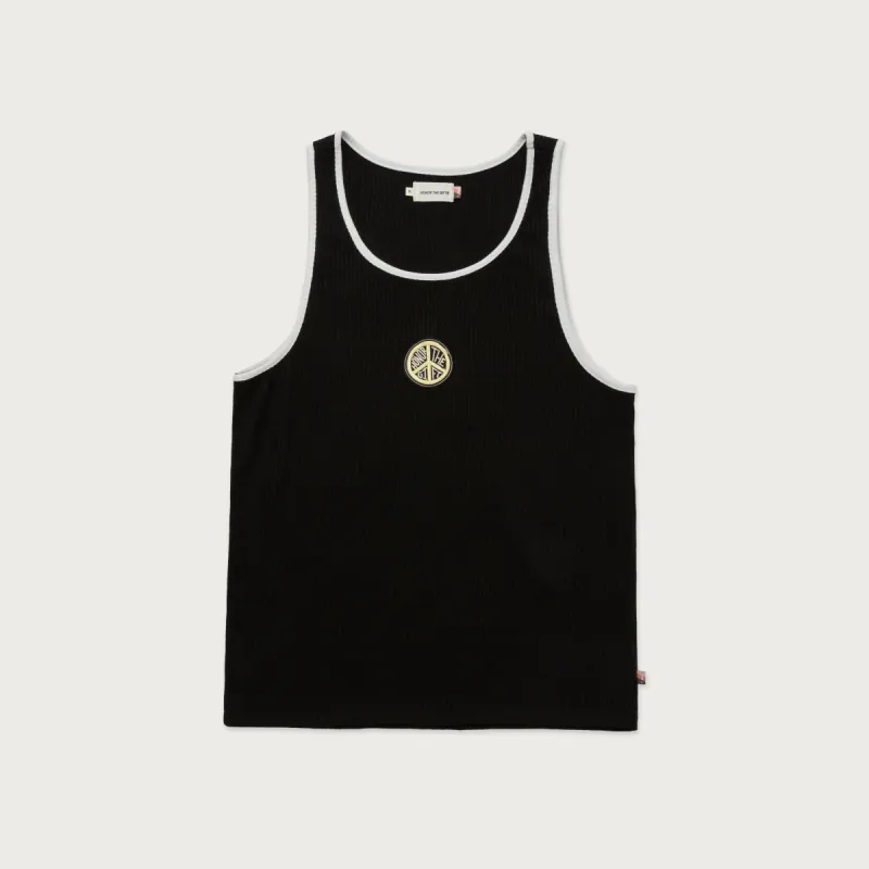 Binded Rib Tank - Black sold by Honor the Gift