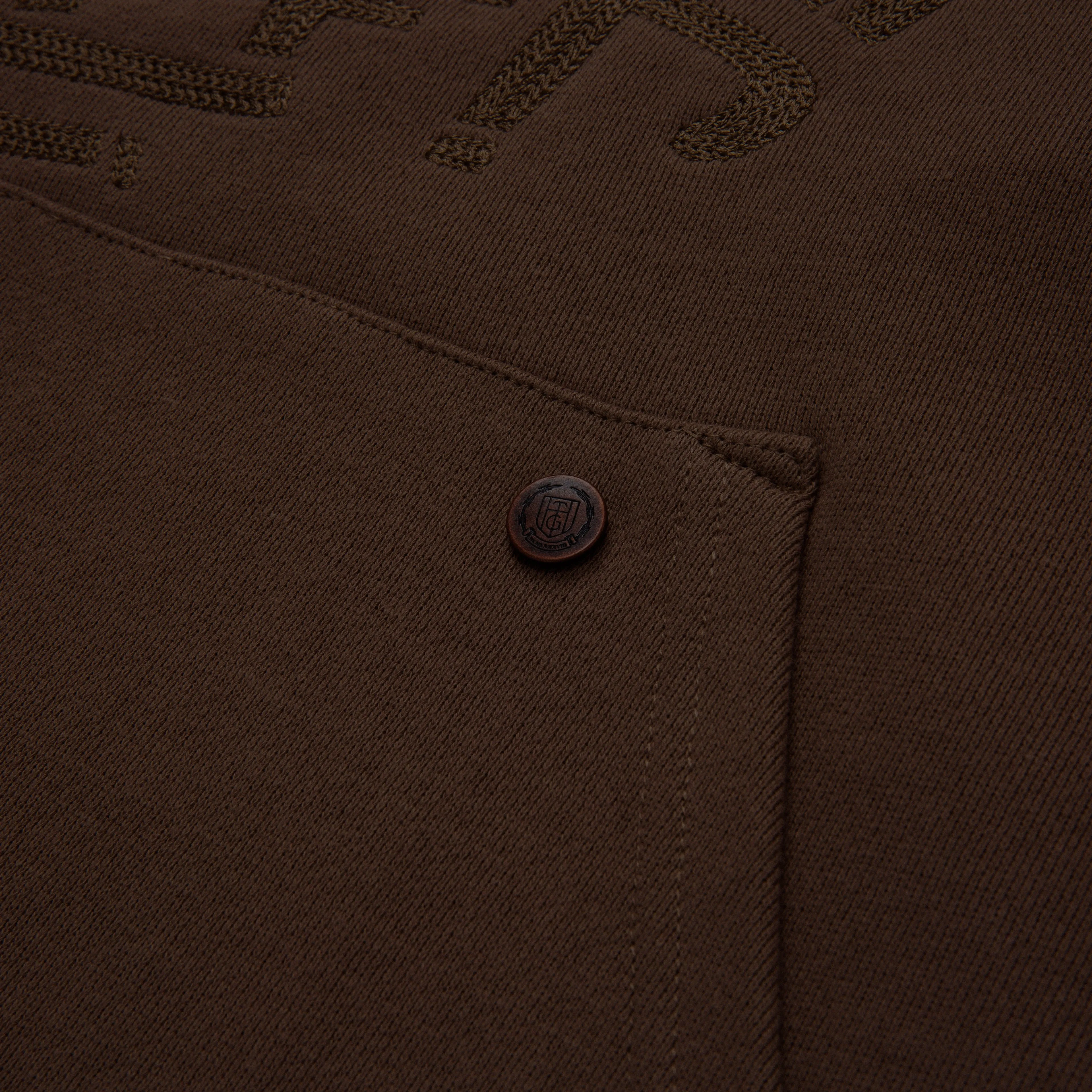 Script Embroidered Hoodie - Brown sold by Honor the Gift product image thumbnail 5