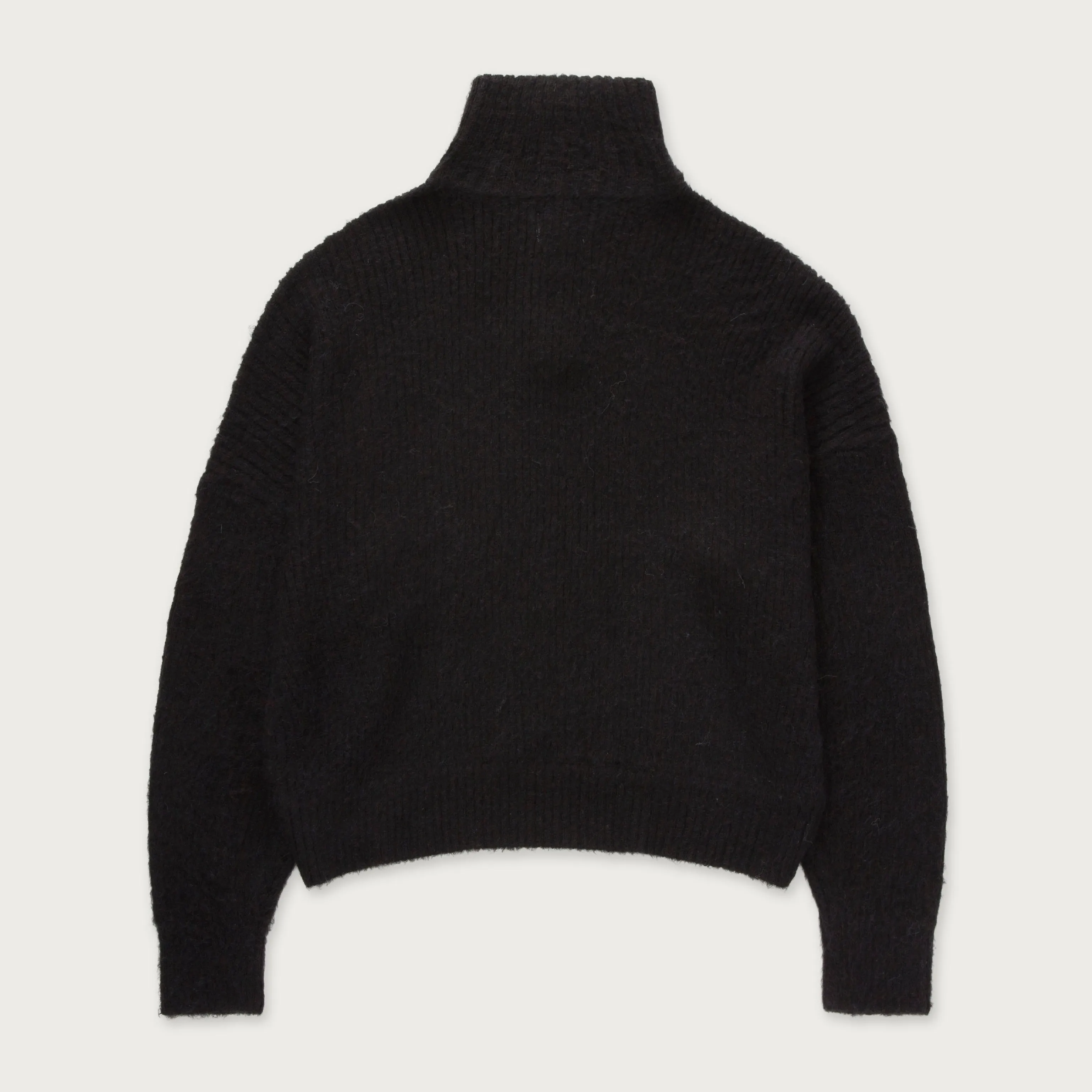 Womens Oversize Knit Quarter Zip - Black sold by Honor the Gift product image thumbnail 2