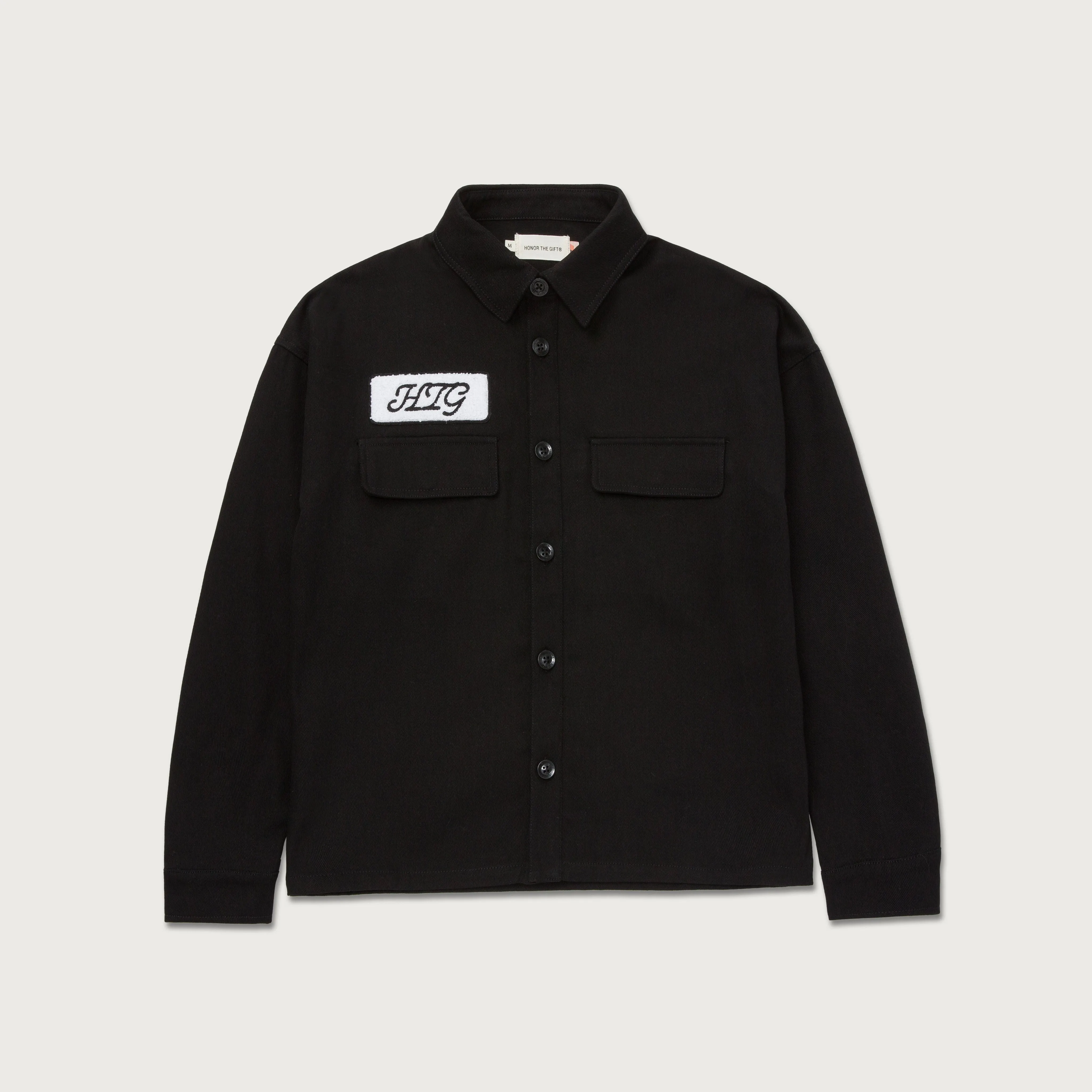 HTG® L/S Work Shirt - Black sold by Honor the Gift