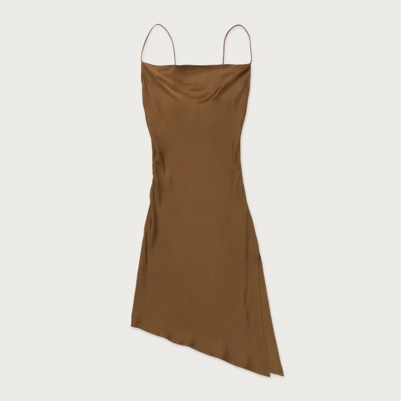 Womens Notes Slip Dress - Brown sold by Honor the Gift