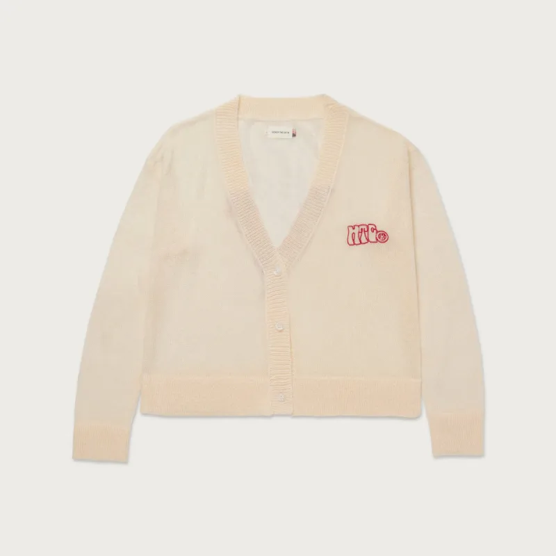 Womens Mohair Cardigan - Bone sold by Honor the Gift