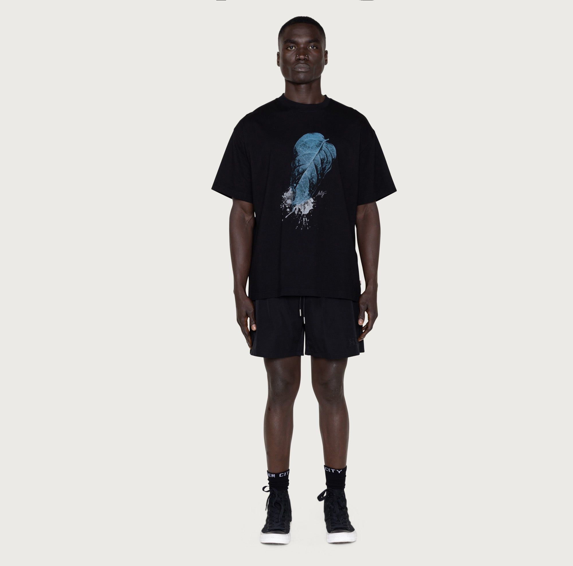 HTG® Leaf T-Shirt - Black sold by Honor the Gift product image thumbnail 4