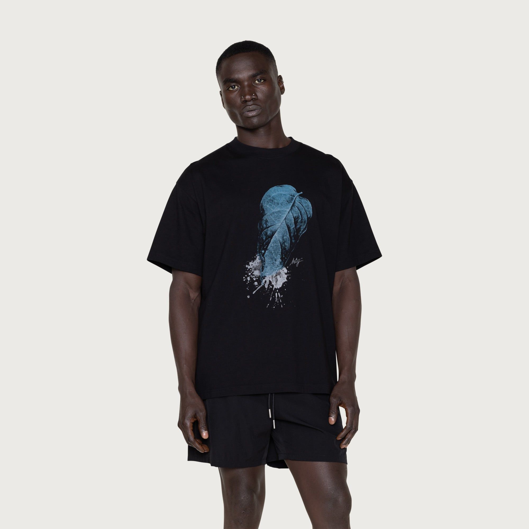 HTG® Leaf T-Shirt - Black sold by Honor the Gift product image thumbnail 5