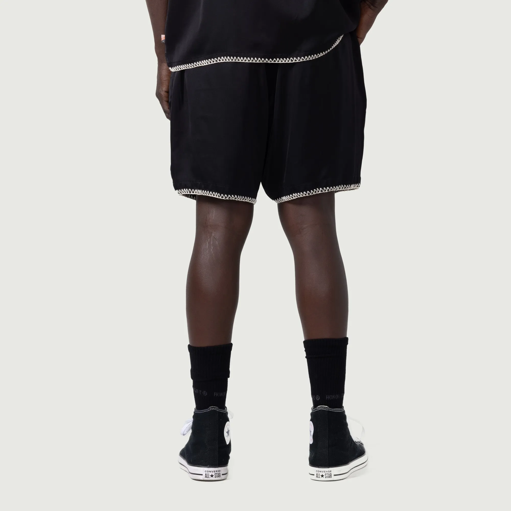 Blanket Stitch Short - Black sold by Honor the Gift product image thumbnail 4