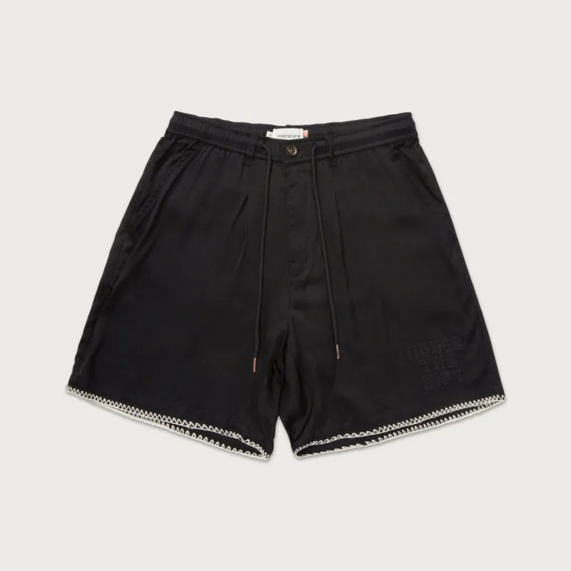 Blanket Stitch Short - Black made by Honor the Gift