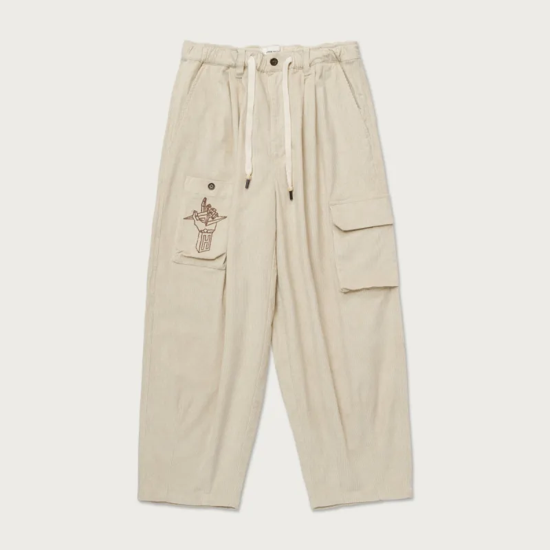 Corduroy Baggy Pant - Cream sold by Honor the Gift