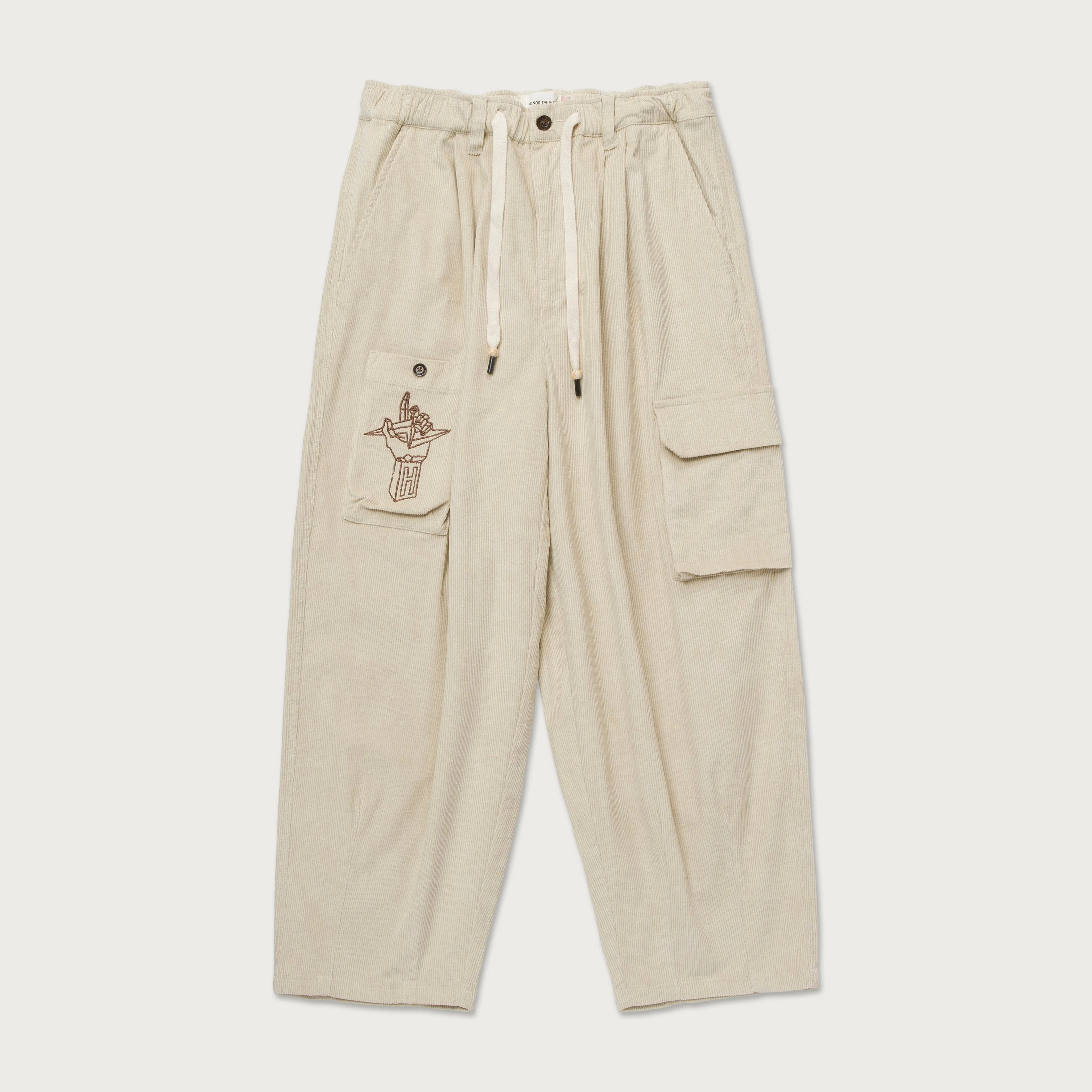 Corduroy Baggy Pant - Cream sold by Honor the Gift