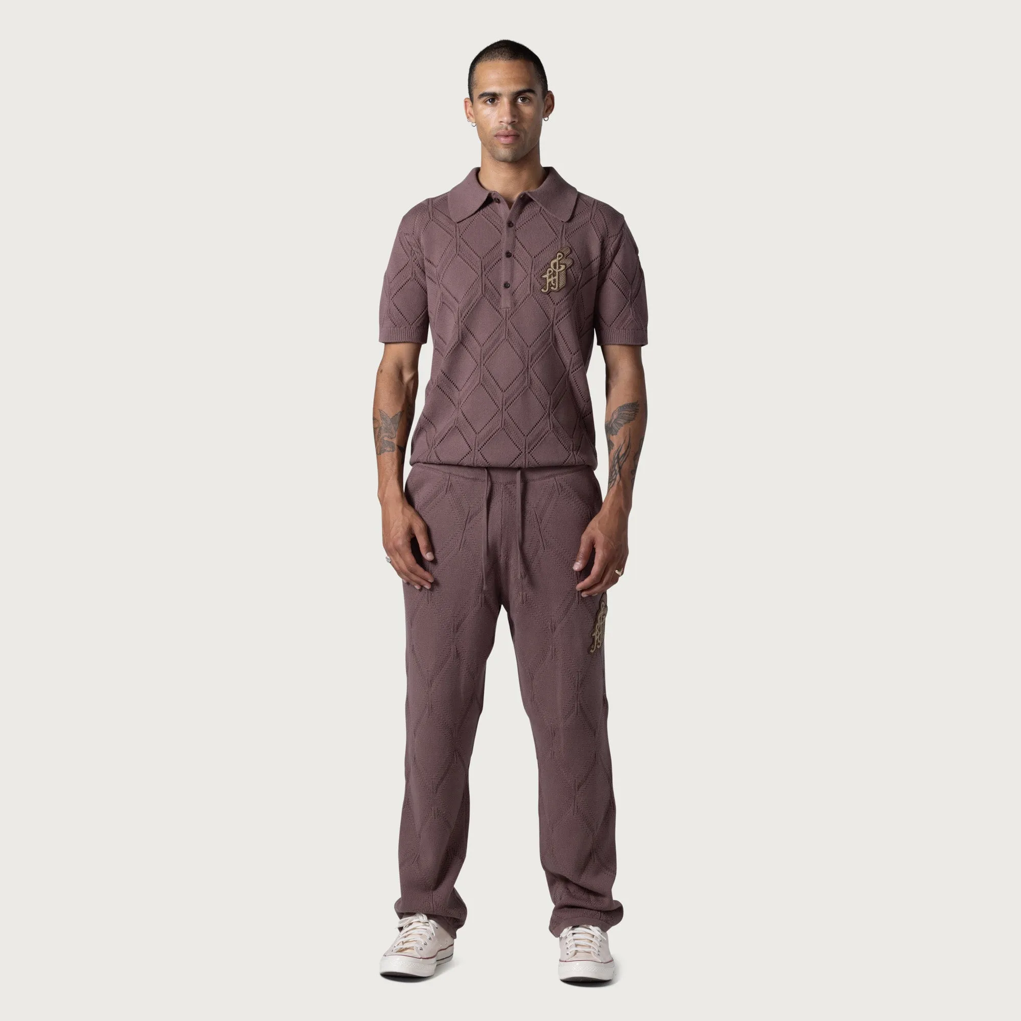 Diamond Knit Pant - Brown sold by Honor the Gift product image thumbnail 2