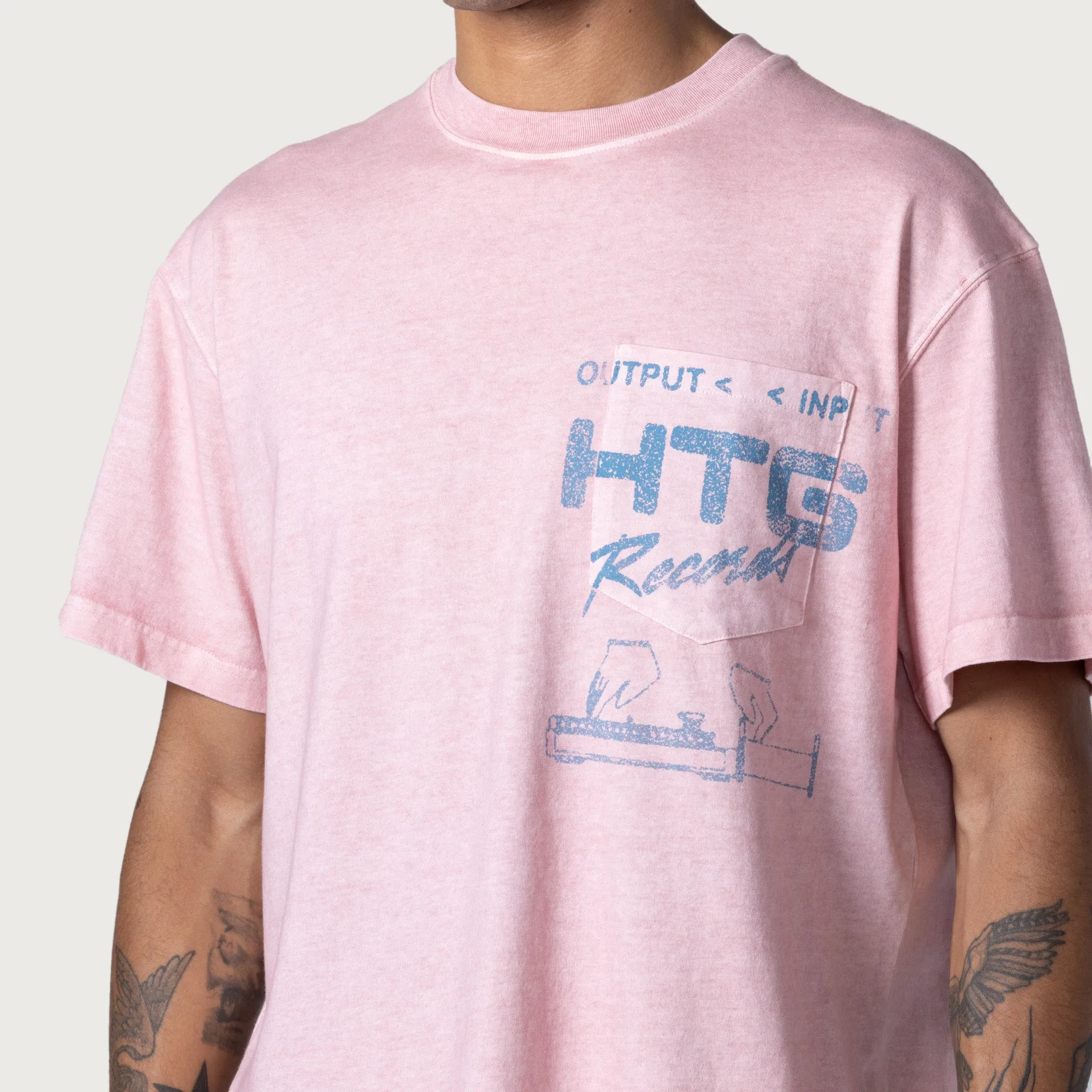 Htg Records Tee - Pink sold by Honor the Gift product image thumbnail 3