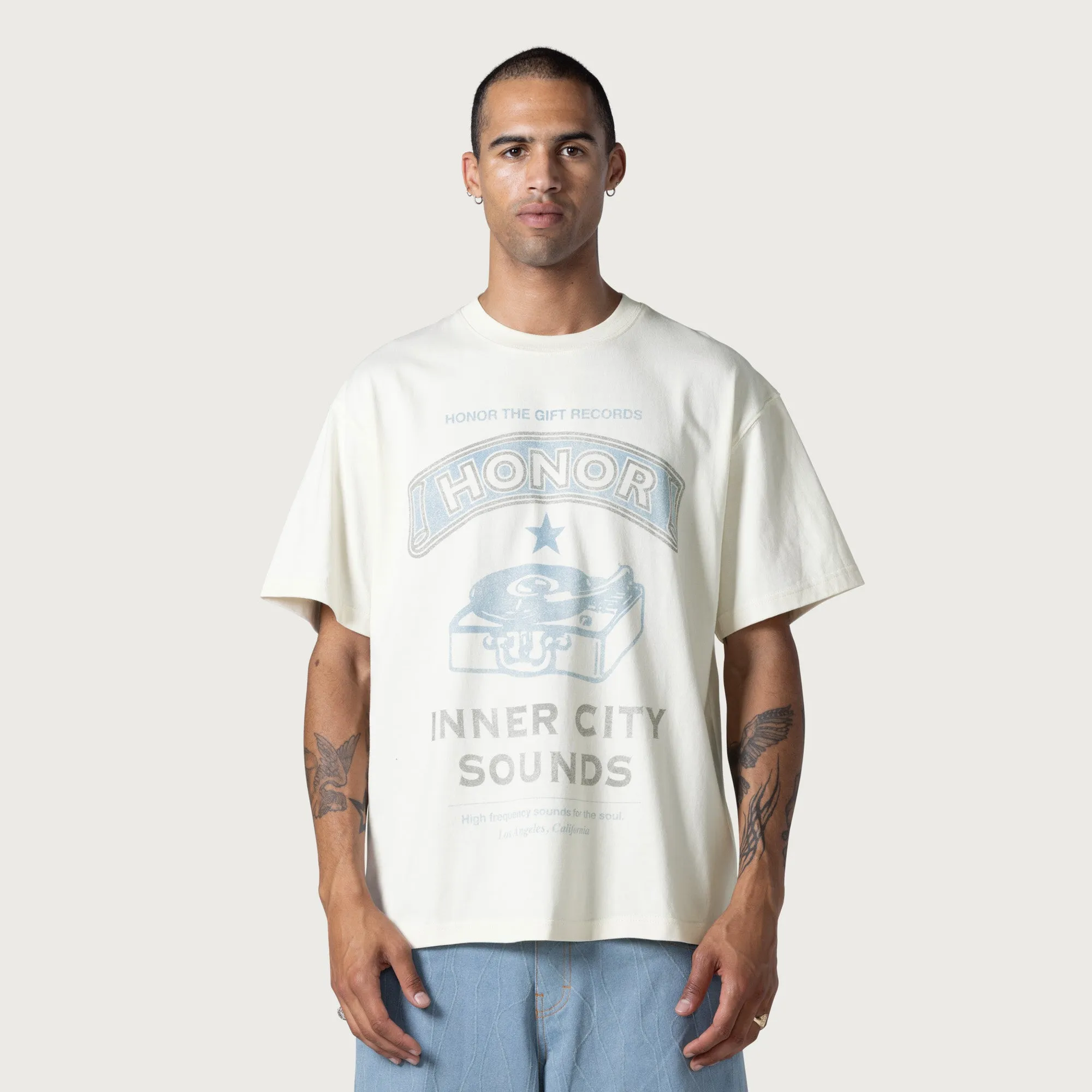 Honor Records Tee - Cream sold by Honor the Gift product image thumbnail 2