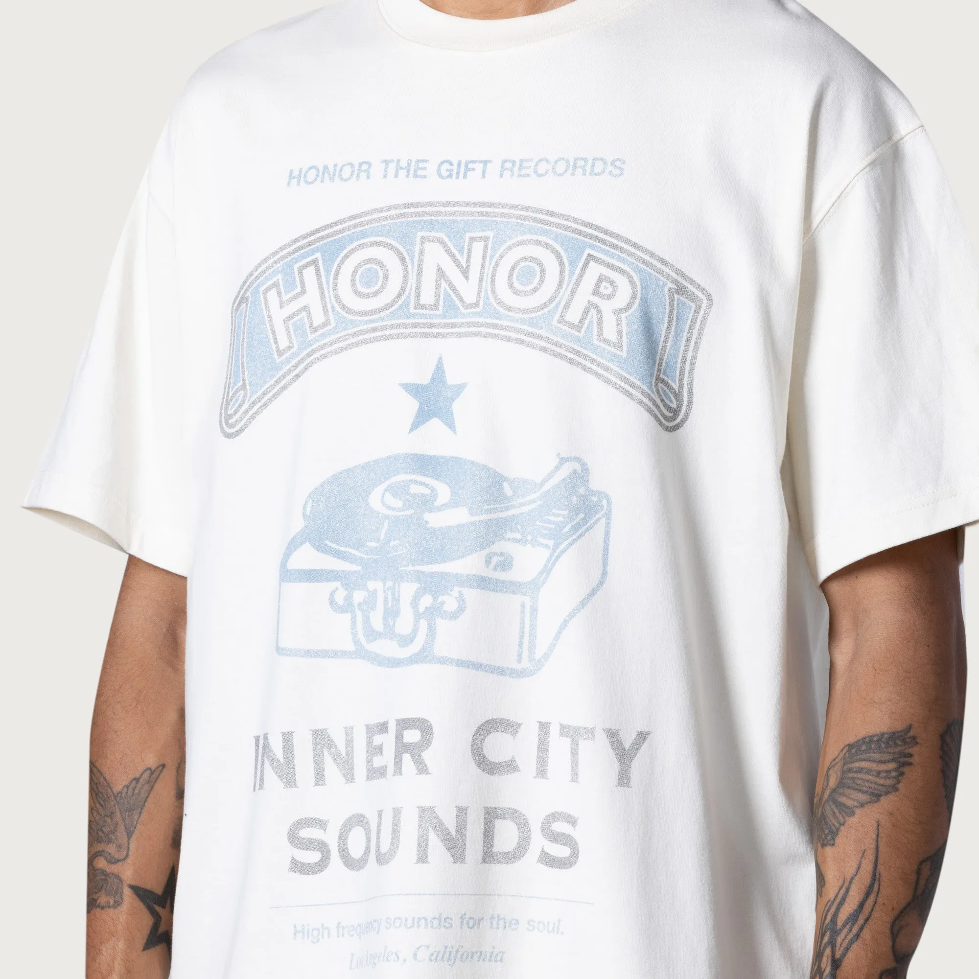 Honor Records Tee - Cream sold by Honor the Gift product image thumbnail 3