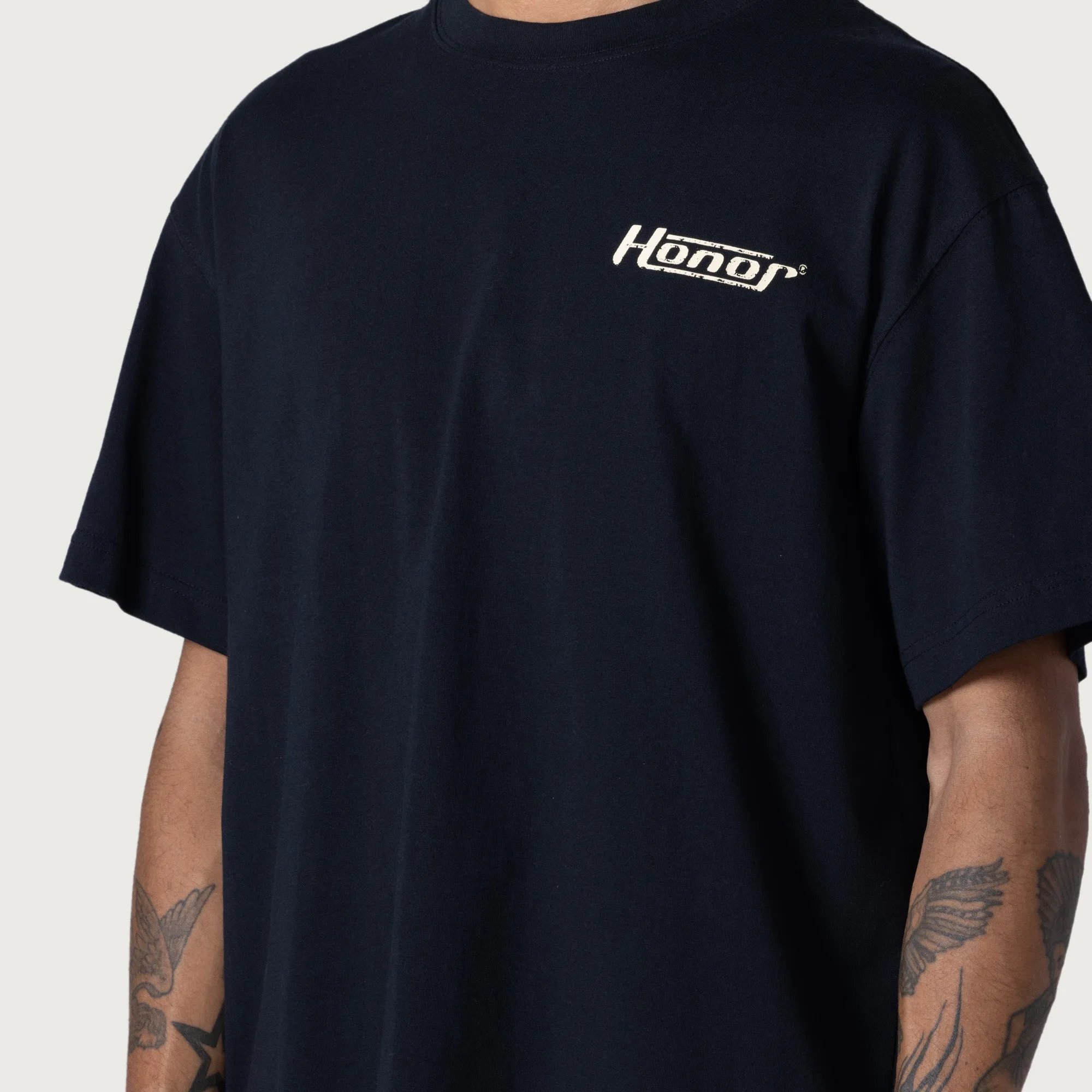 Honor Globe Logo Tee - Black sold by Honor the Gift product image thumbnail 4