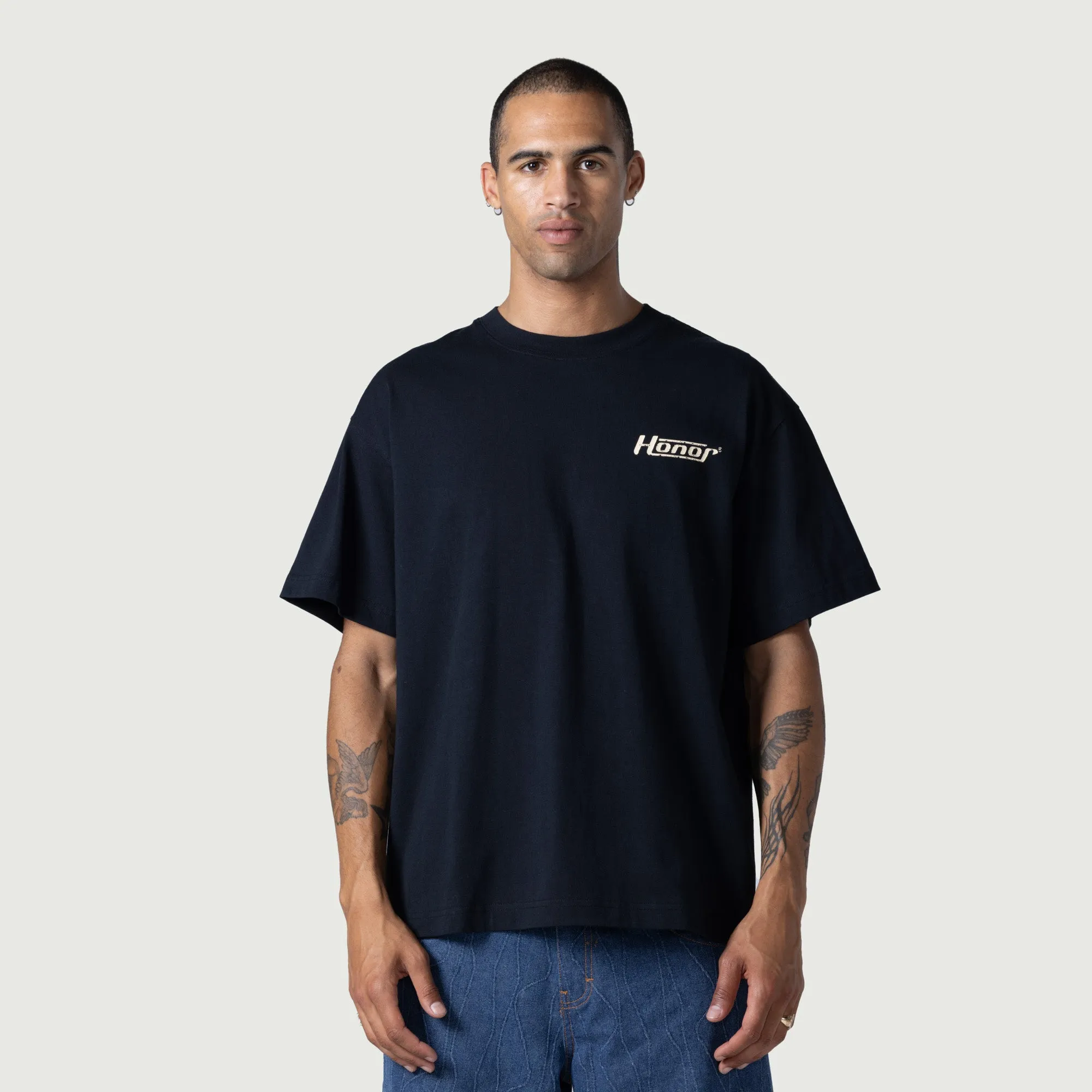 Honor Globe Logo Tee - Black sold by Honor the Gift product image thumbnail 2