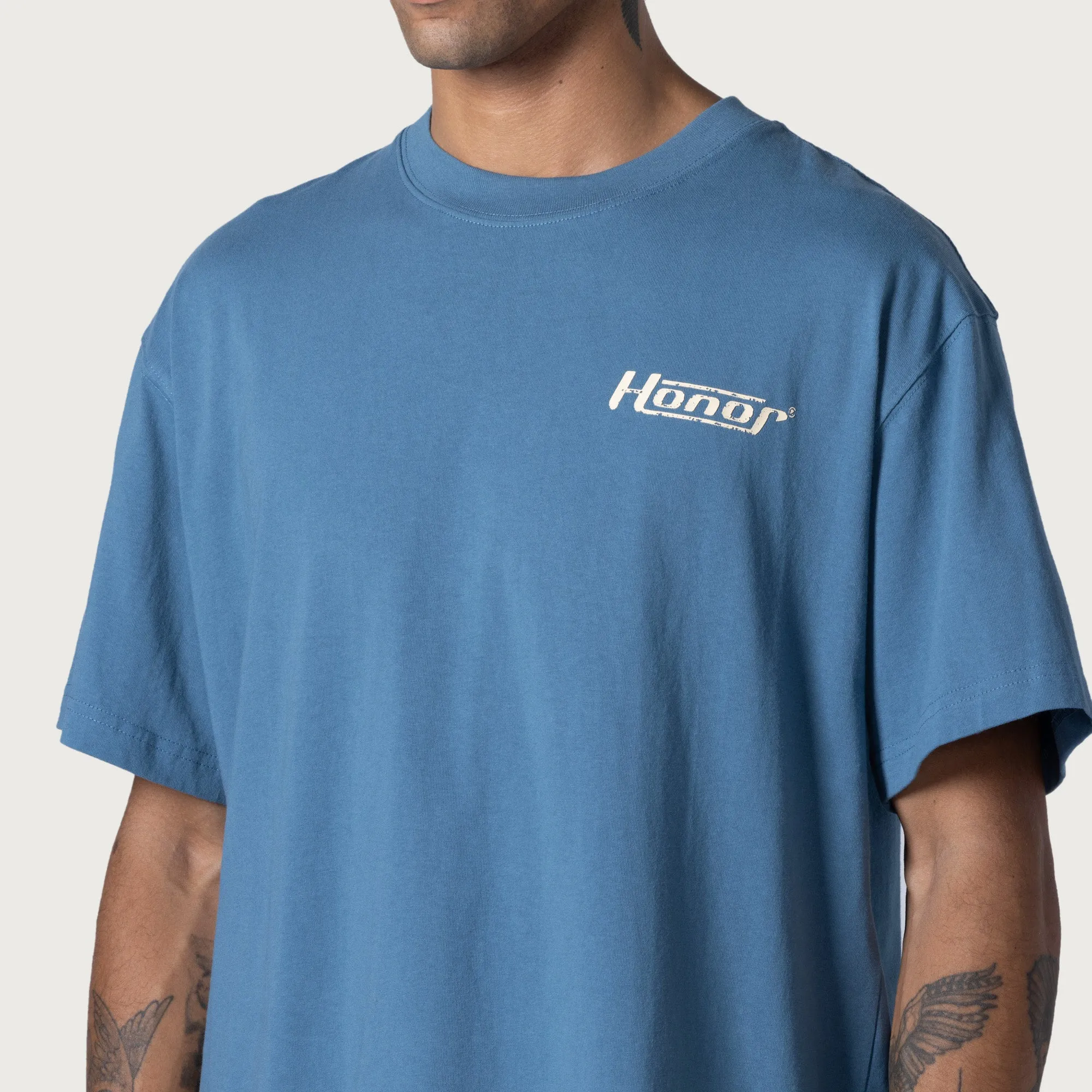 Honor Globe Logo Tee - Blue sold by Honor the Gift product image thumbnail 3