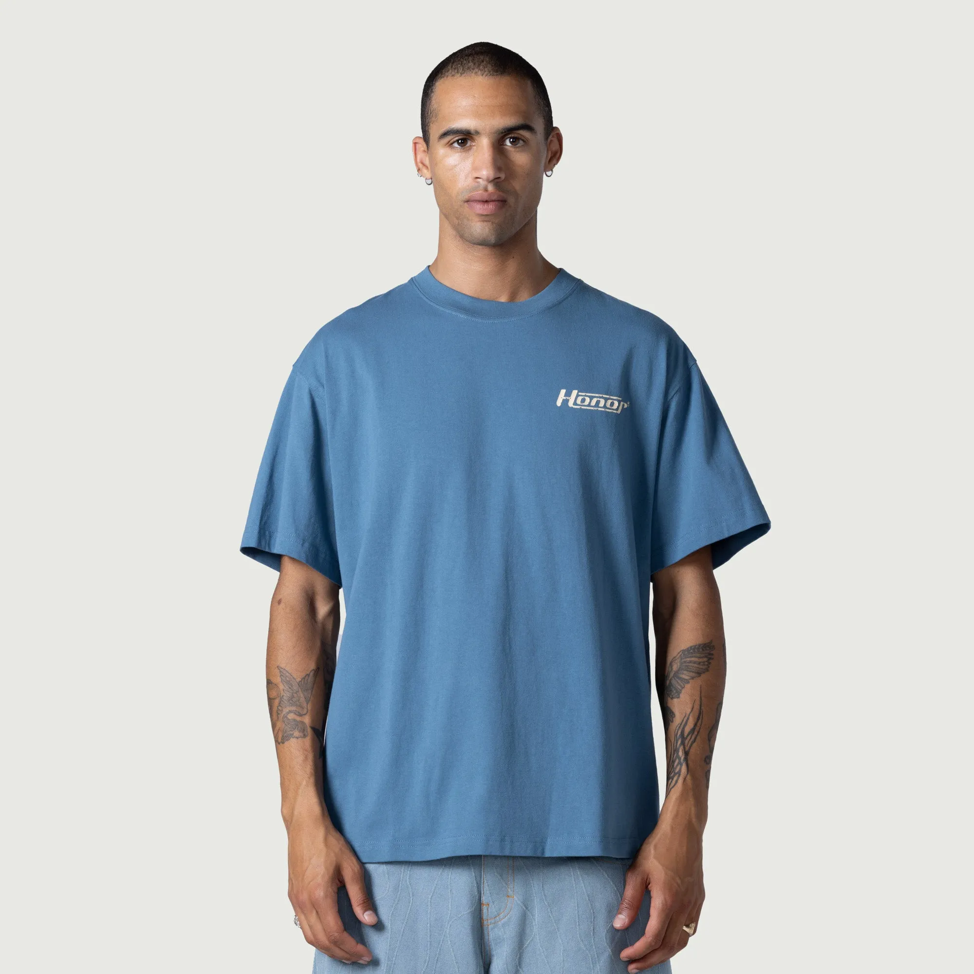 Honor Globe Logo Tee - Blue sold by Honor the Gift product image thumbnail 2