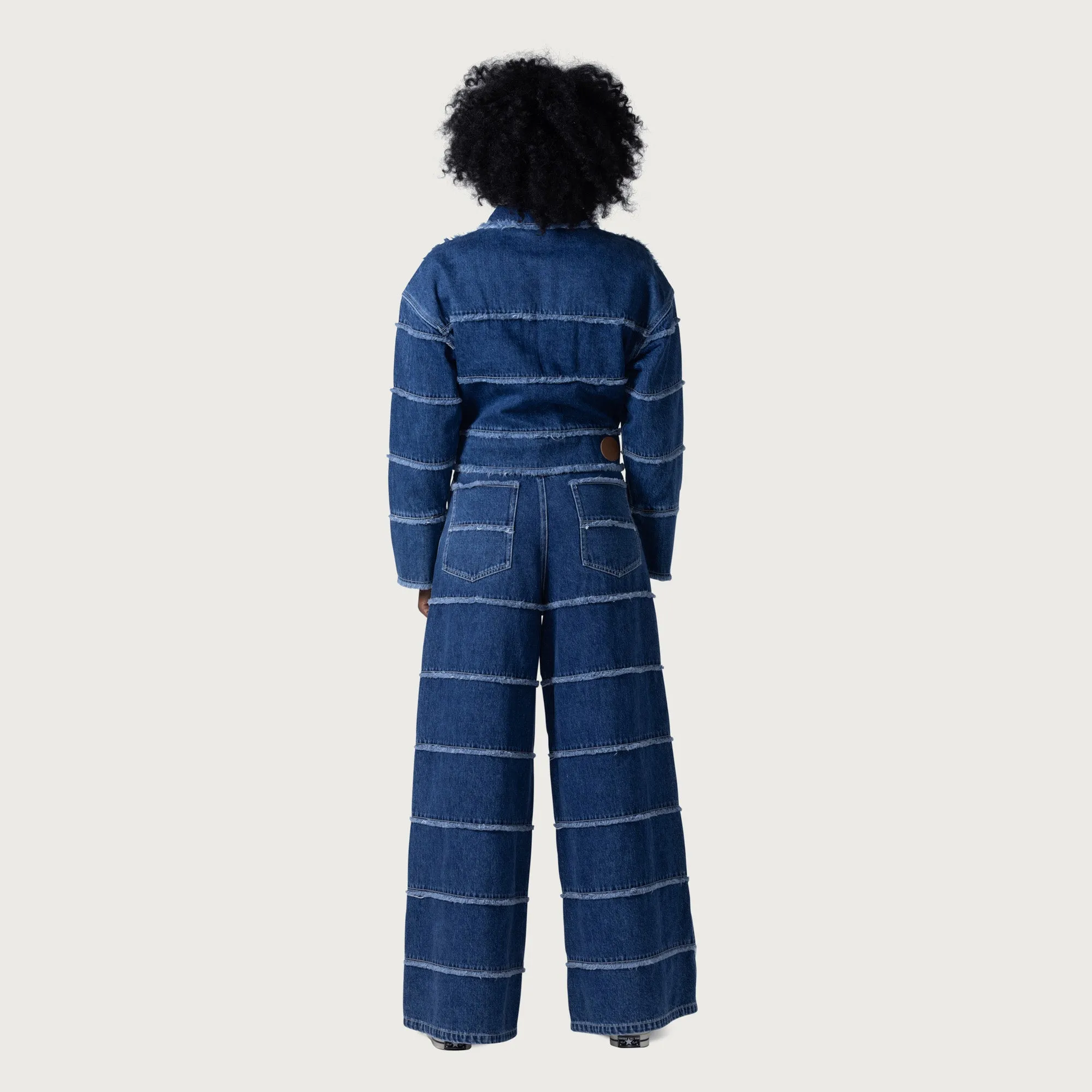 Womens Wide Leg Panel Denim Pant - Indigo sold by Honor the Gift product image thumbnail 5