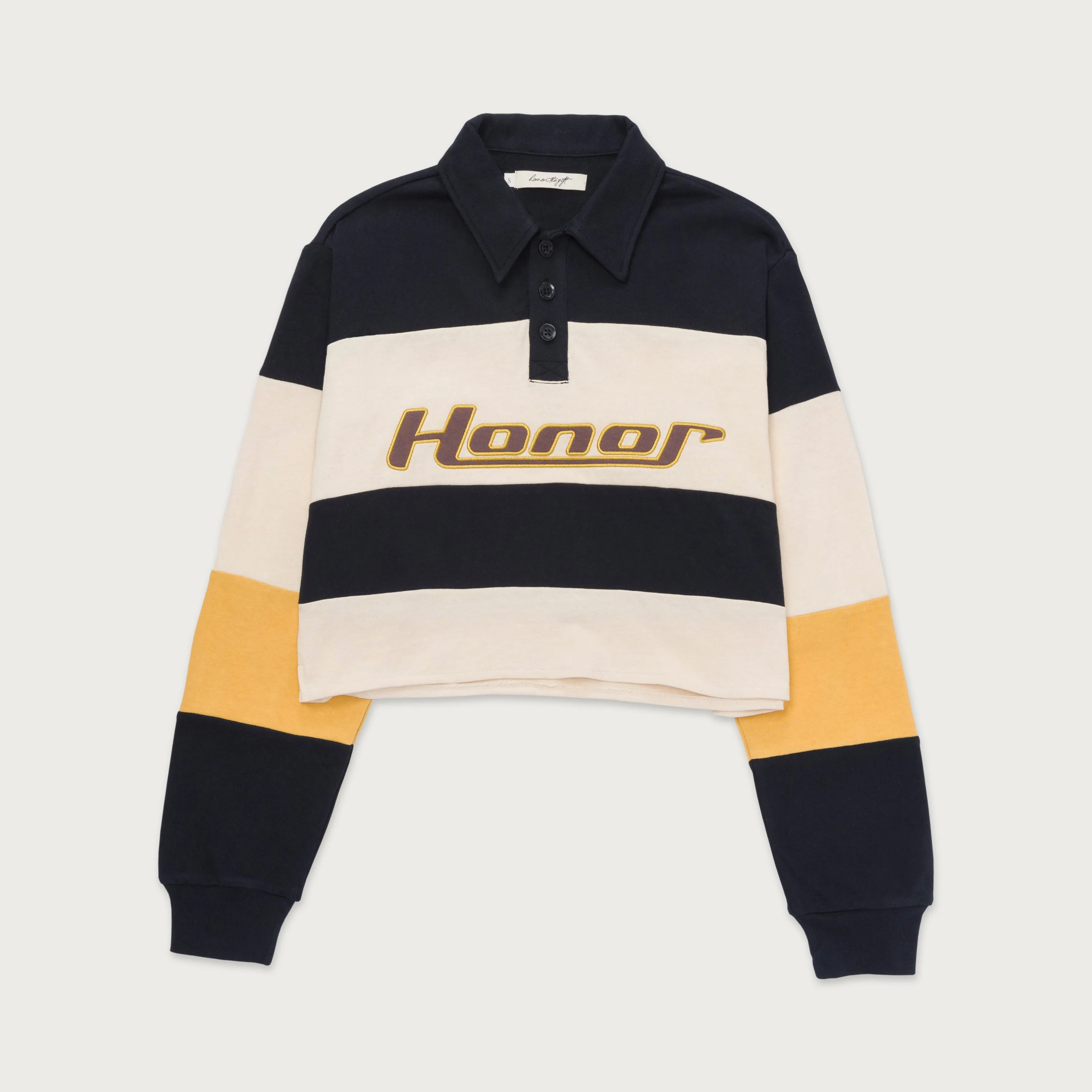 Womens Cropped Rugby - Black sold by Honor the Gift