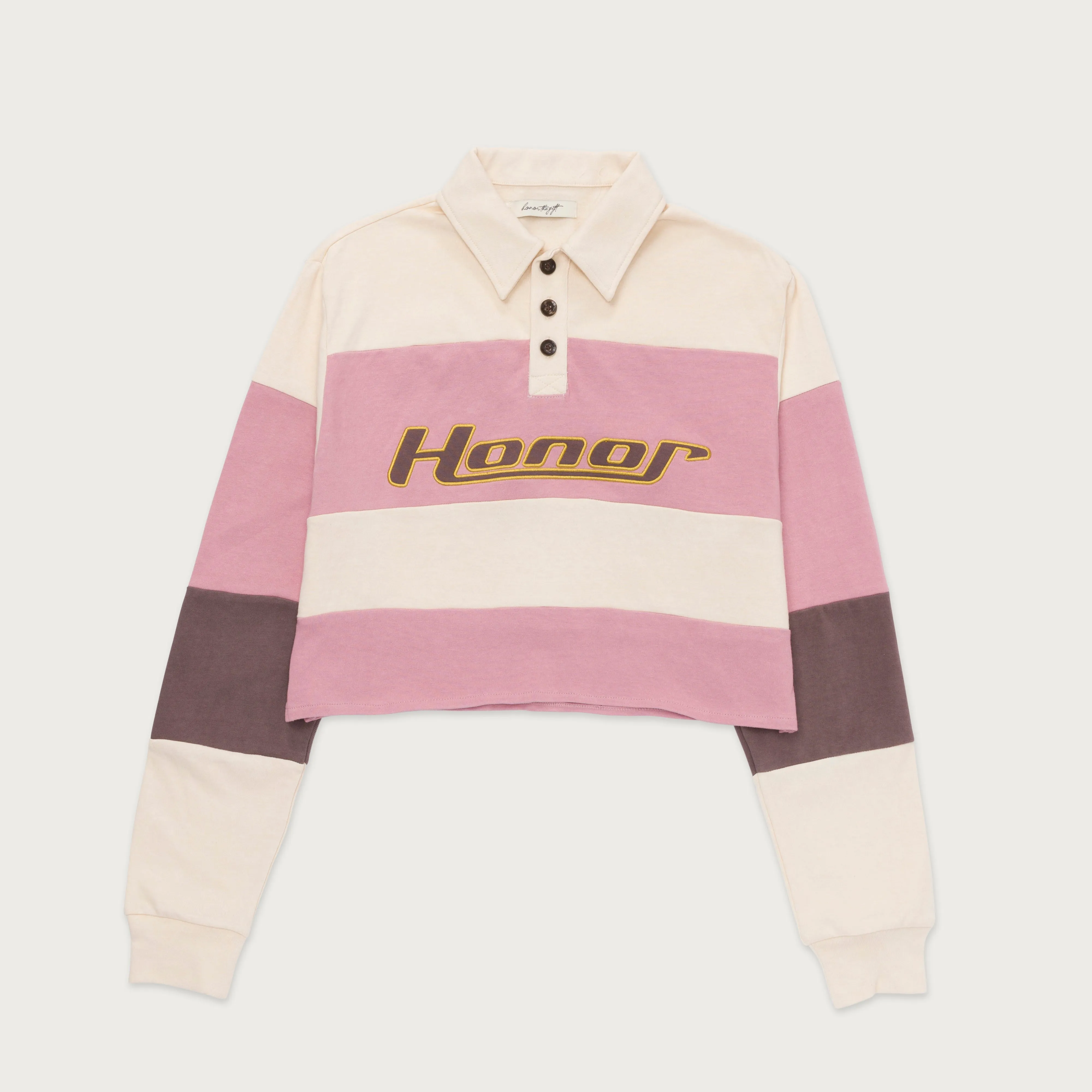Womens Cropped Rugby - Pink sold by Honor the Gift