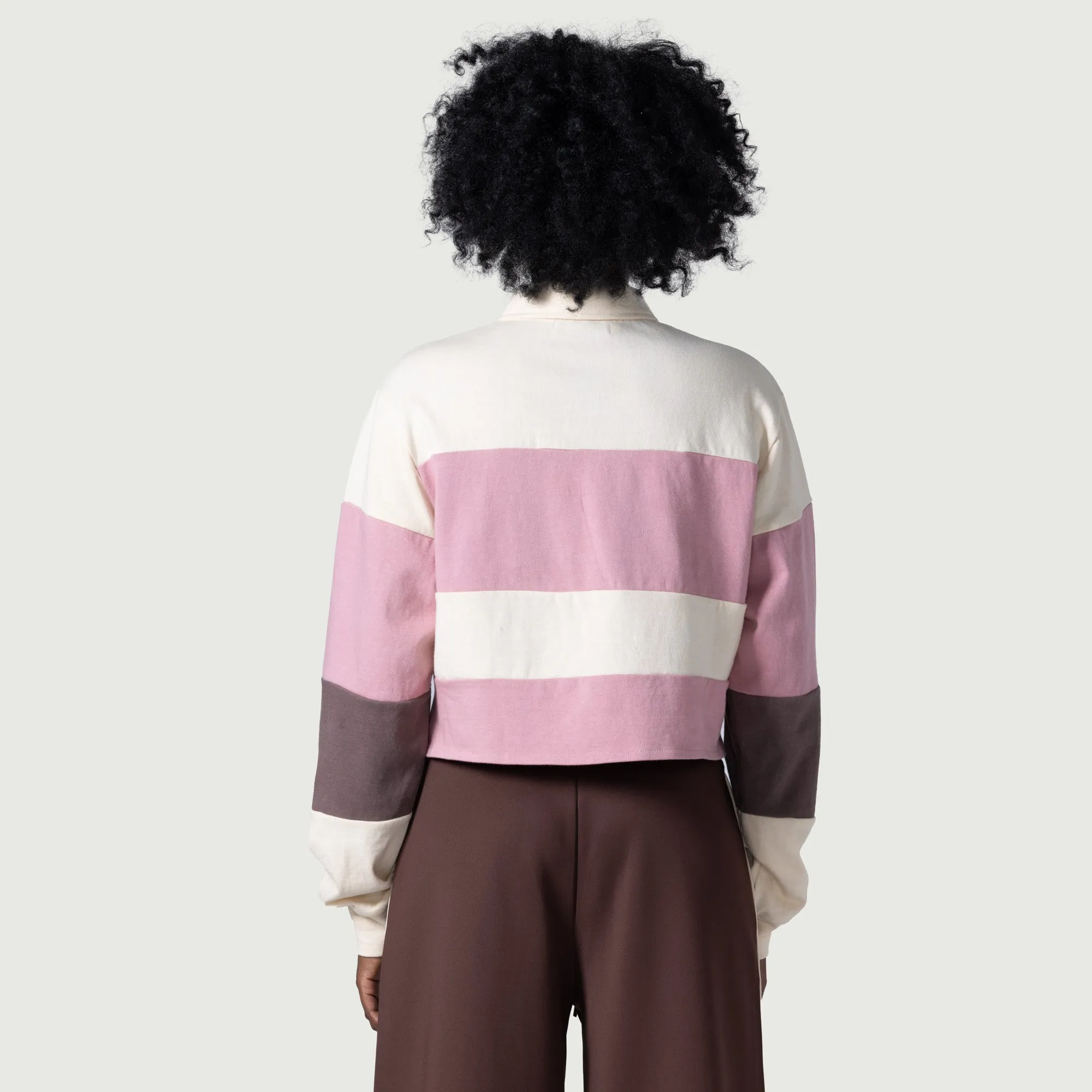 Womens Cropped Rugby - Pink sold by Honor the Gift product image thumbnail 5