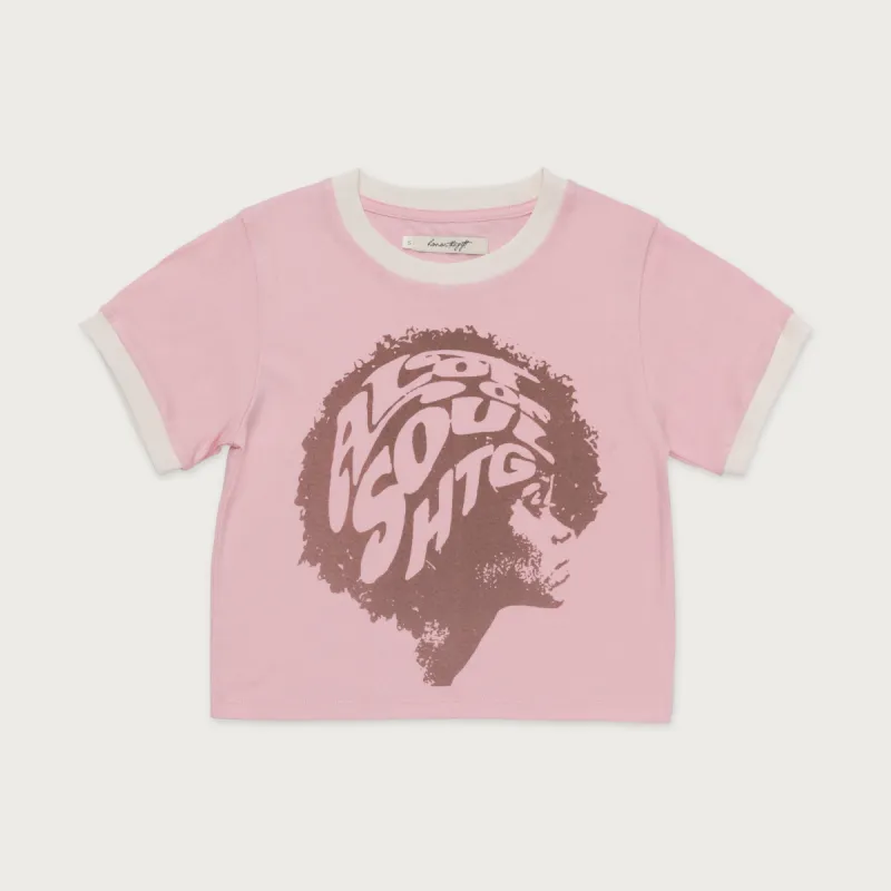 Womens A Lot Of Soul Ringer Tee - Pink sold by Honor the Gift
