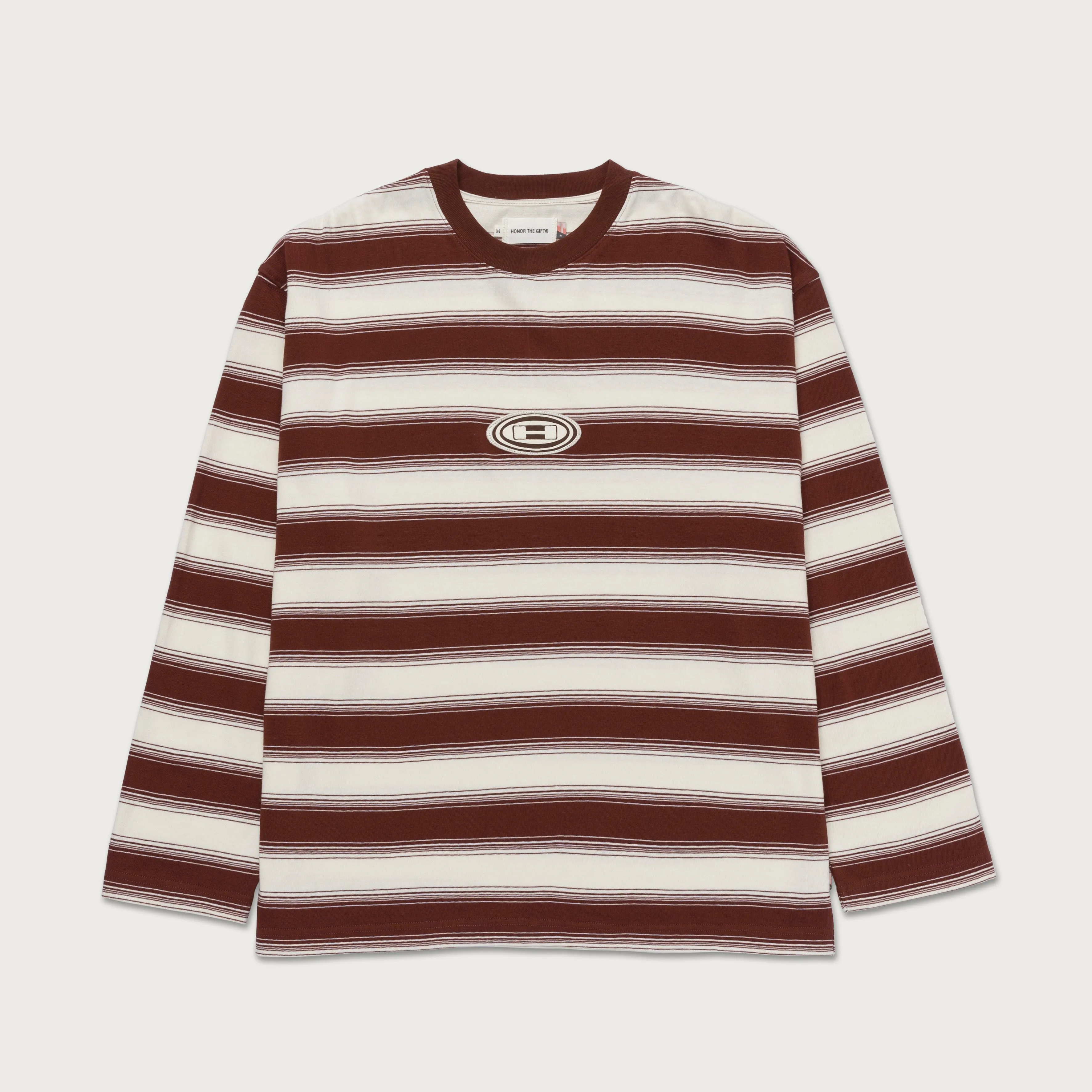 1988 Stripe Ls Tee - Brown sold by Honor the Gift