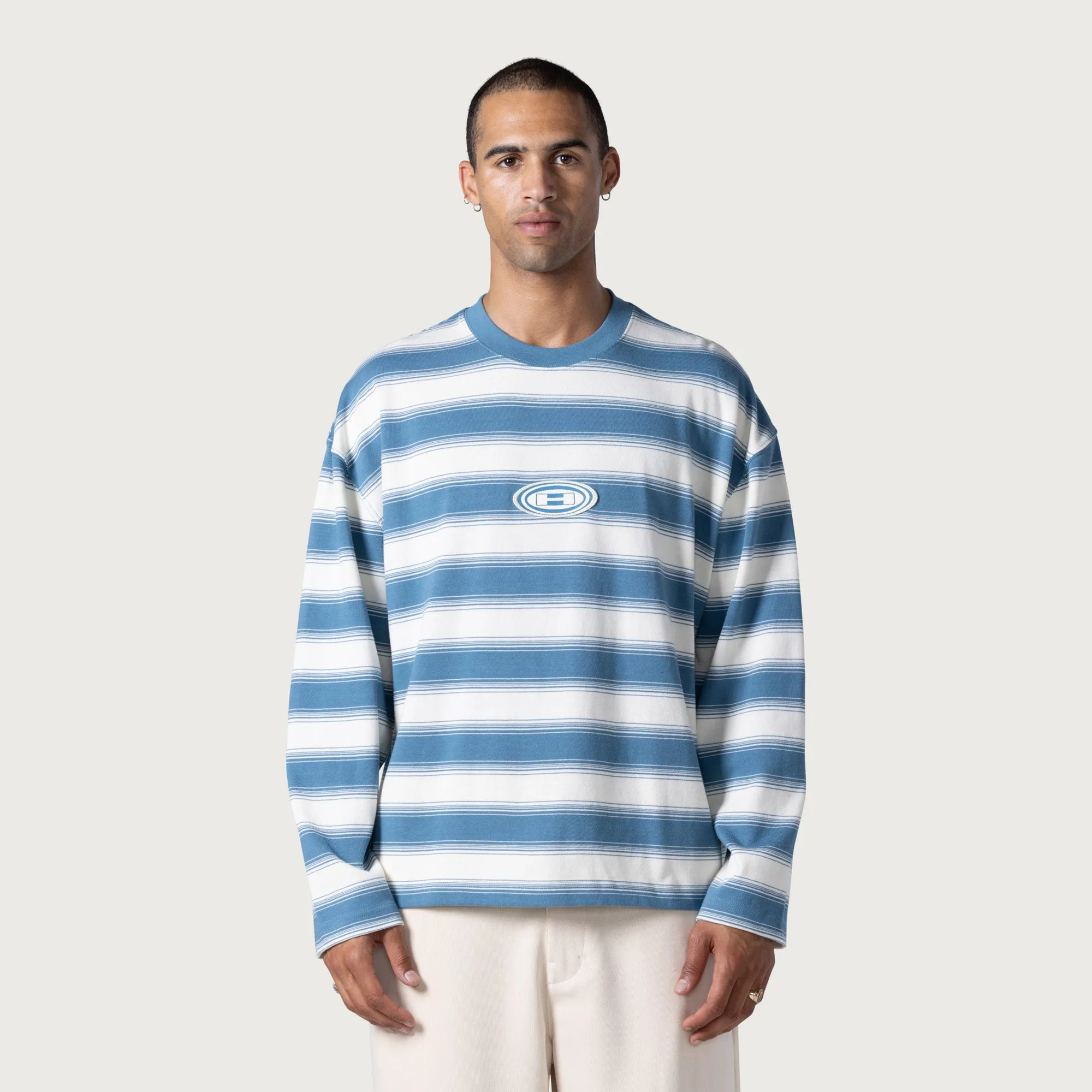 1988 Stripe Ls Tee - Blue sold by Honor the Gift product image thumbnail 2