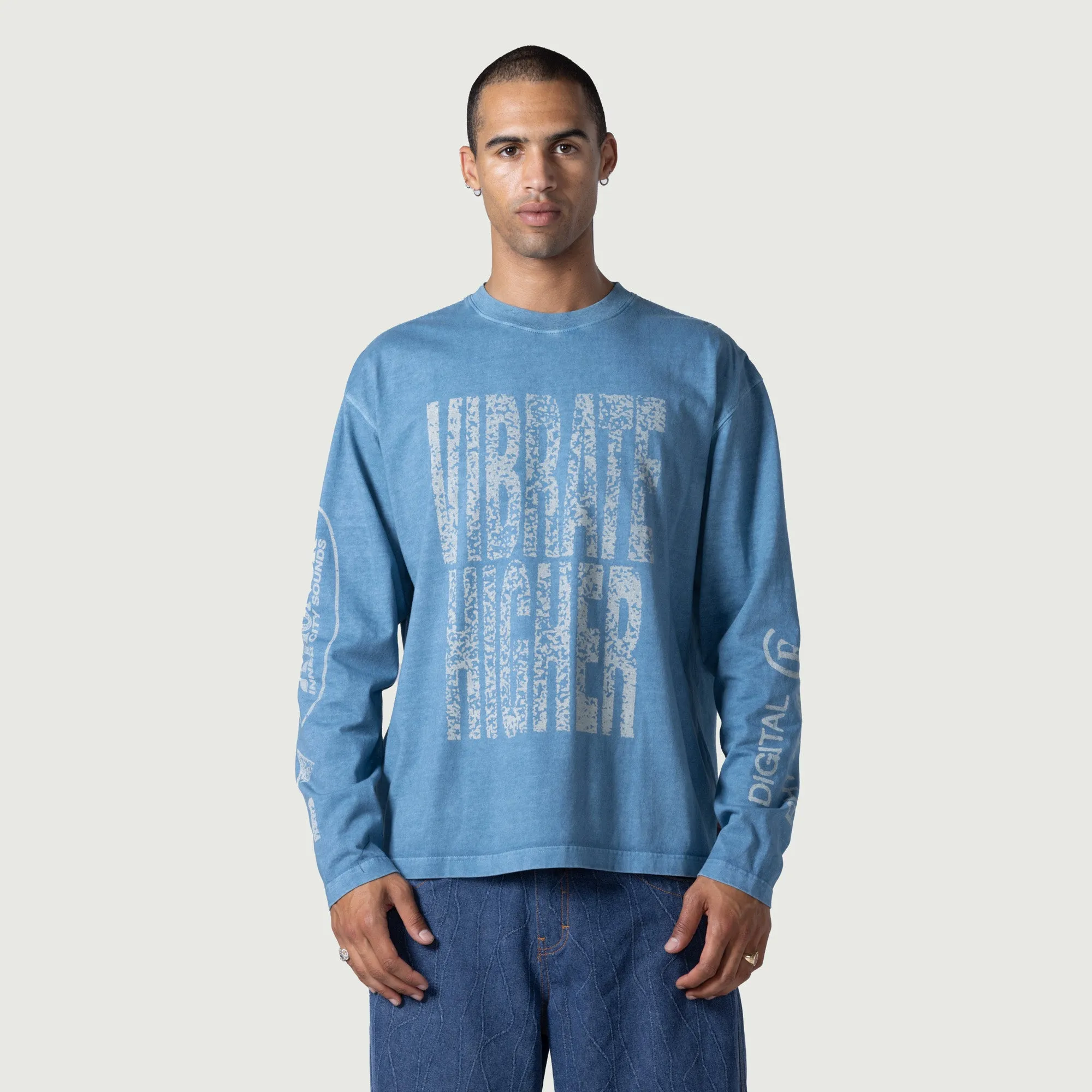Vibrations LS Tee - Blue sold by Honor the Gift product image thumbnail 2