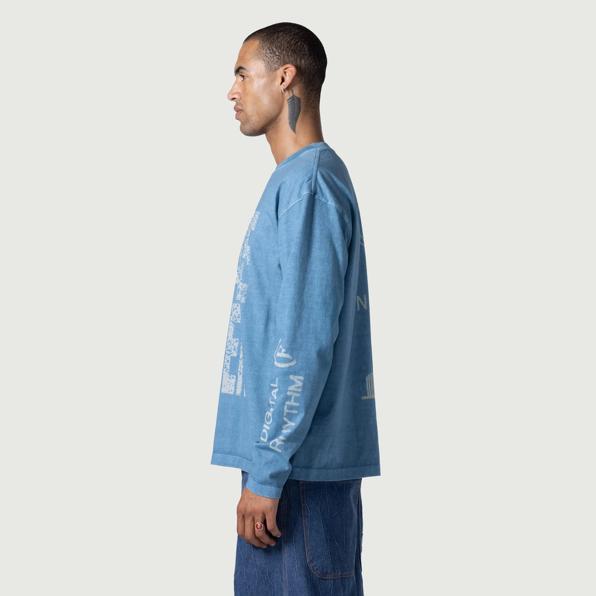 Vibrations LS Tee - Blue sold by Honor the Gift product image thumbnail 3