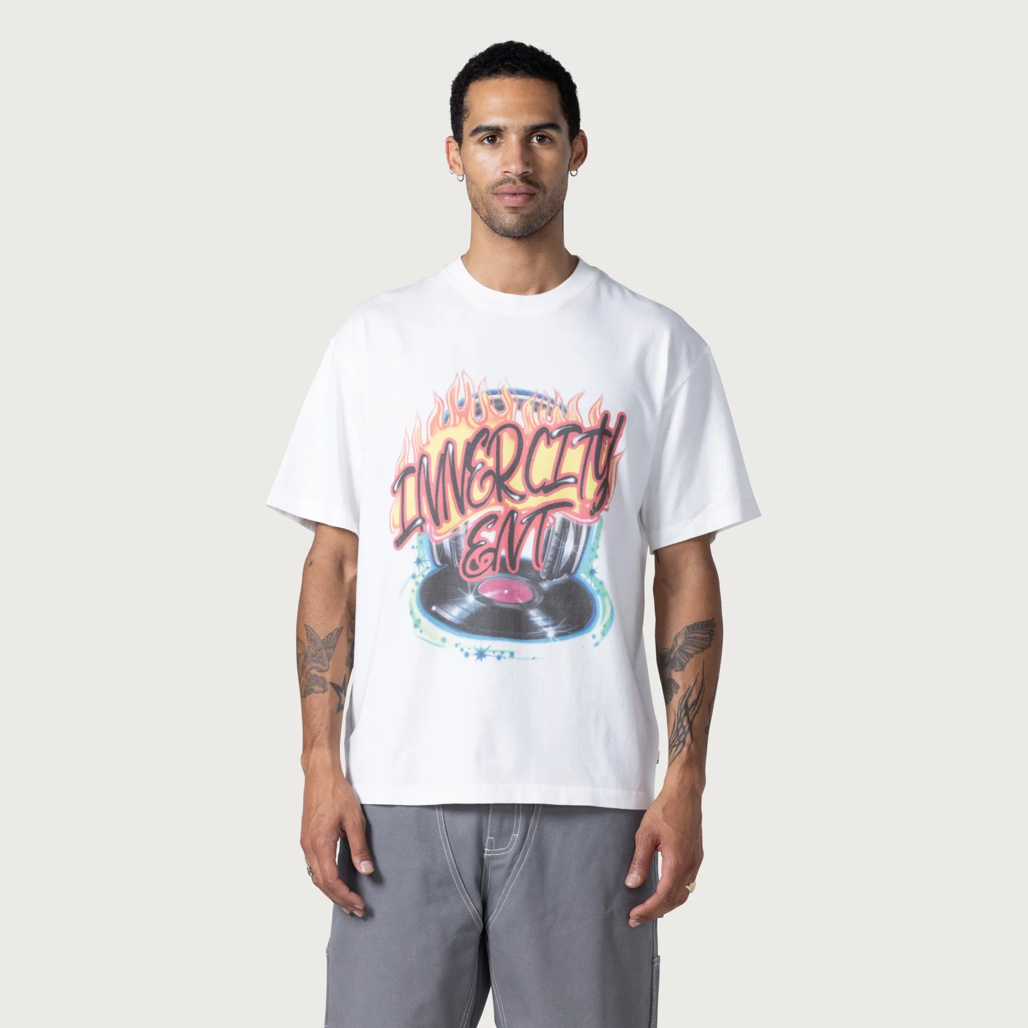 Vinyl Airbrush T-Shirt - White sold by Honor the Gift product image thumbnail 2