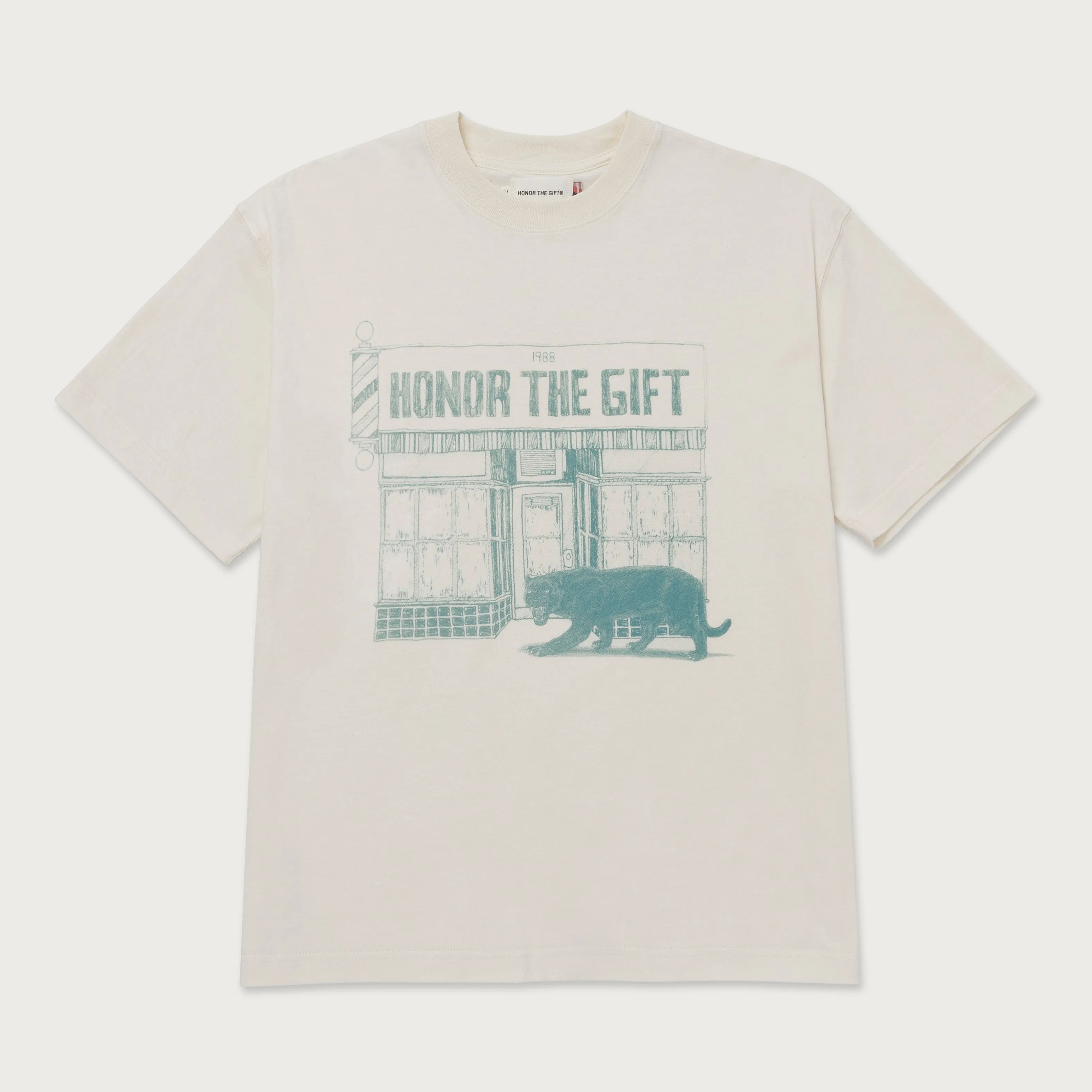 Barbershop T-Shirt - Bone sold by Honor the Gift