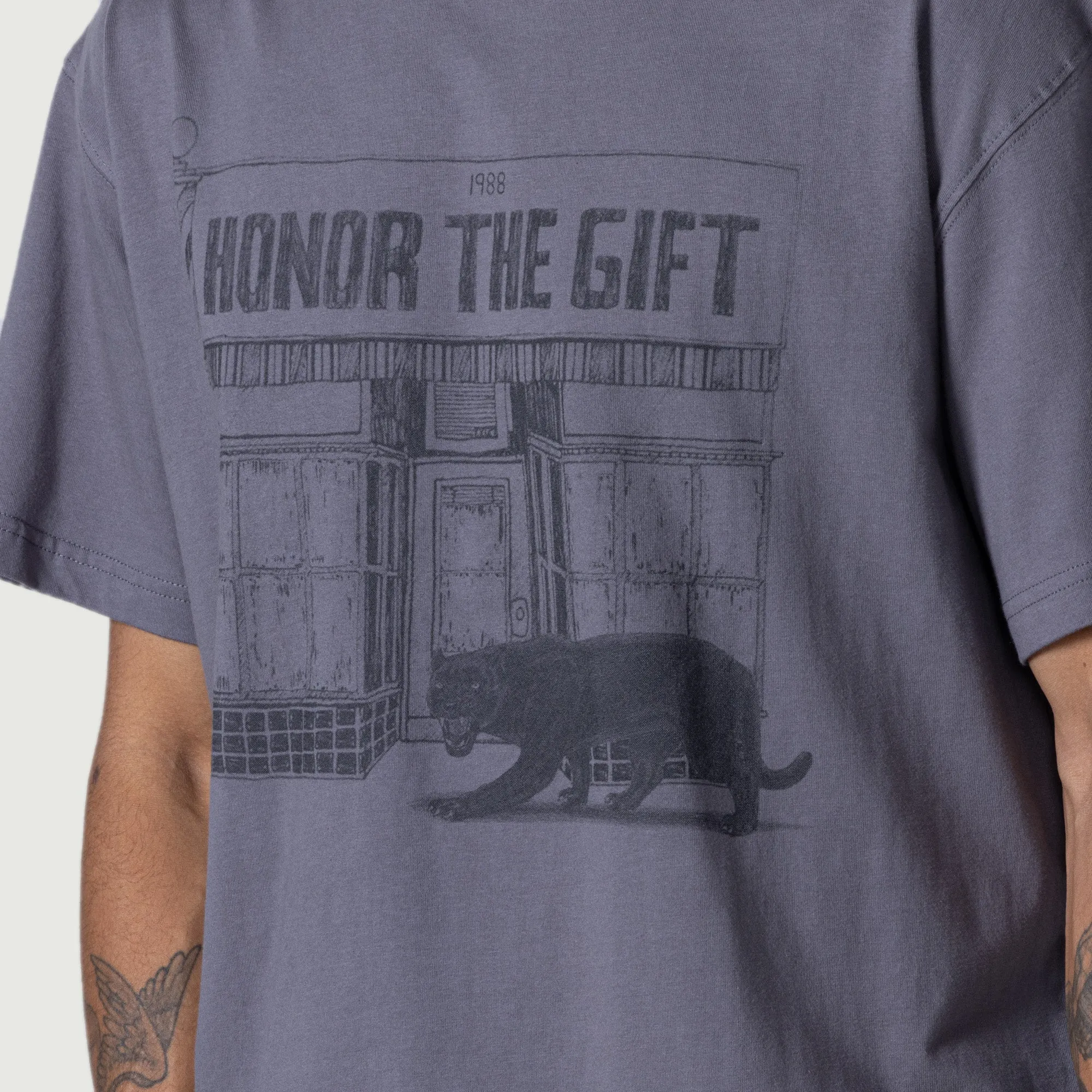 Barbershop T-Shirt - Grey sold by Honor the Gift product image thumbnail 3
